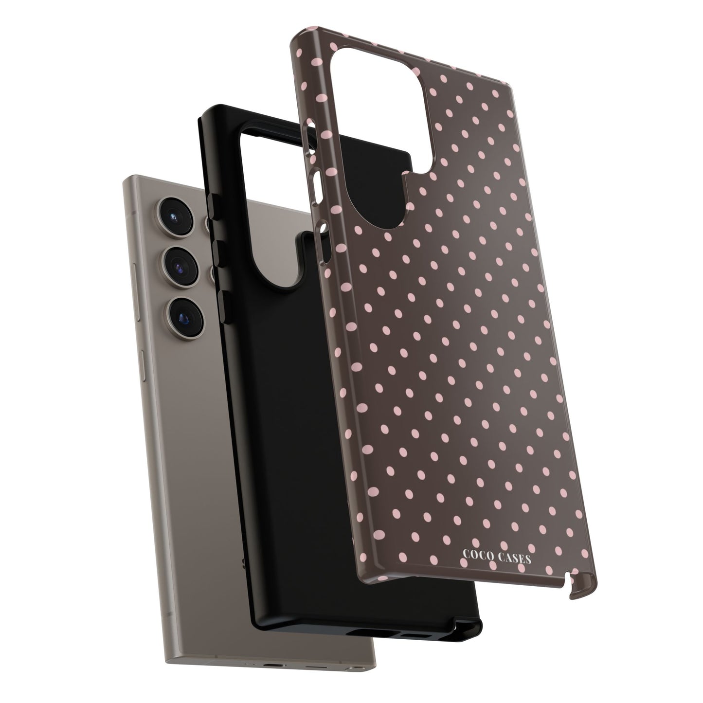 Brown Polka Dot Samsung Case