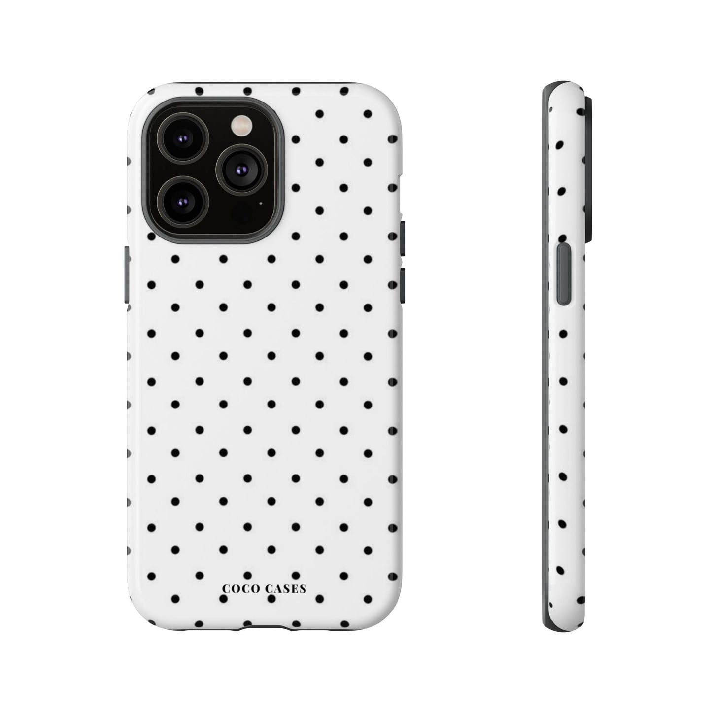 White Polka Dot iPhone Case