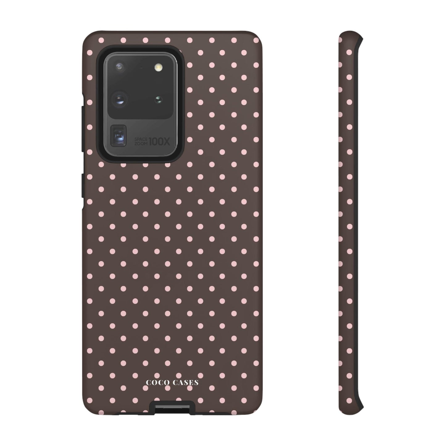 Brown Polka Dot Samsung Case