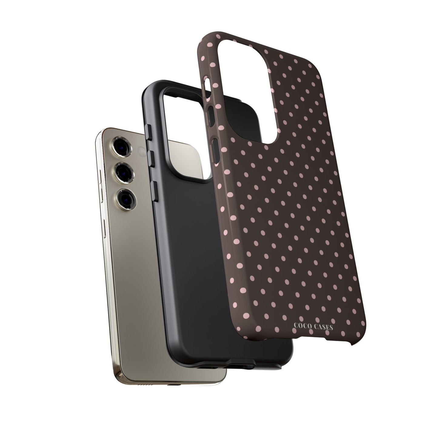Brown Polka Dot Samsung Case