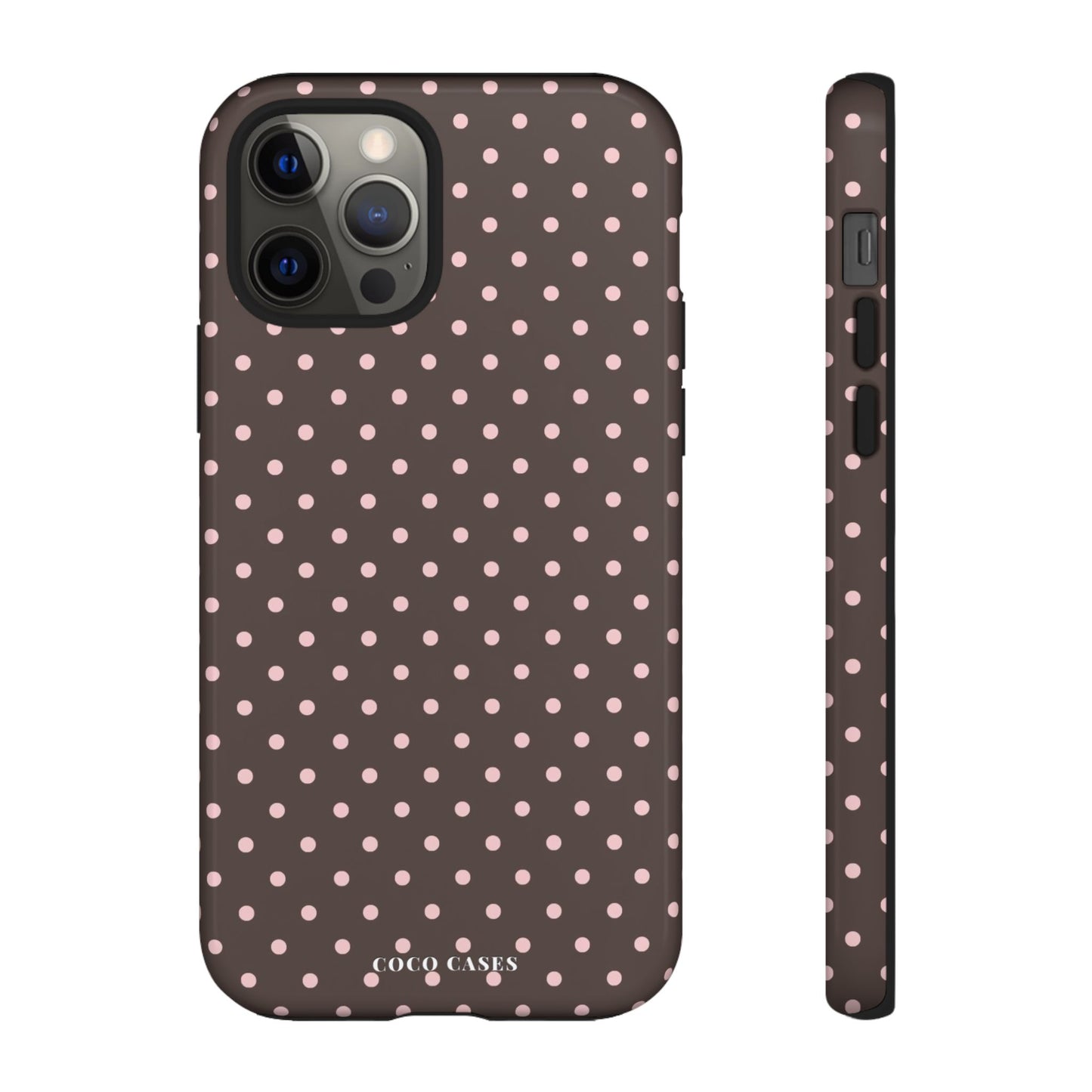 Brown Polka Dot iPhone Case