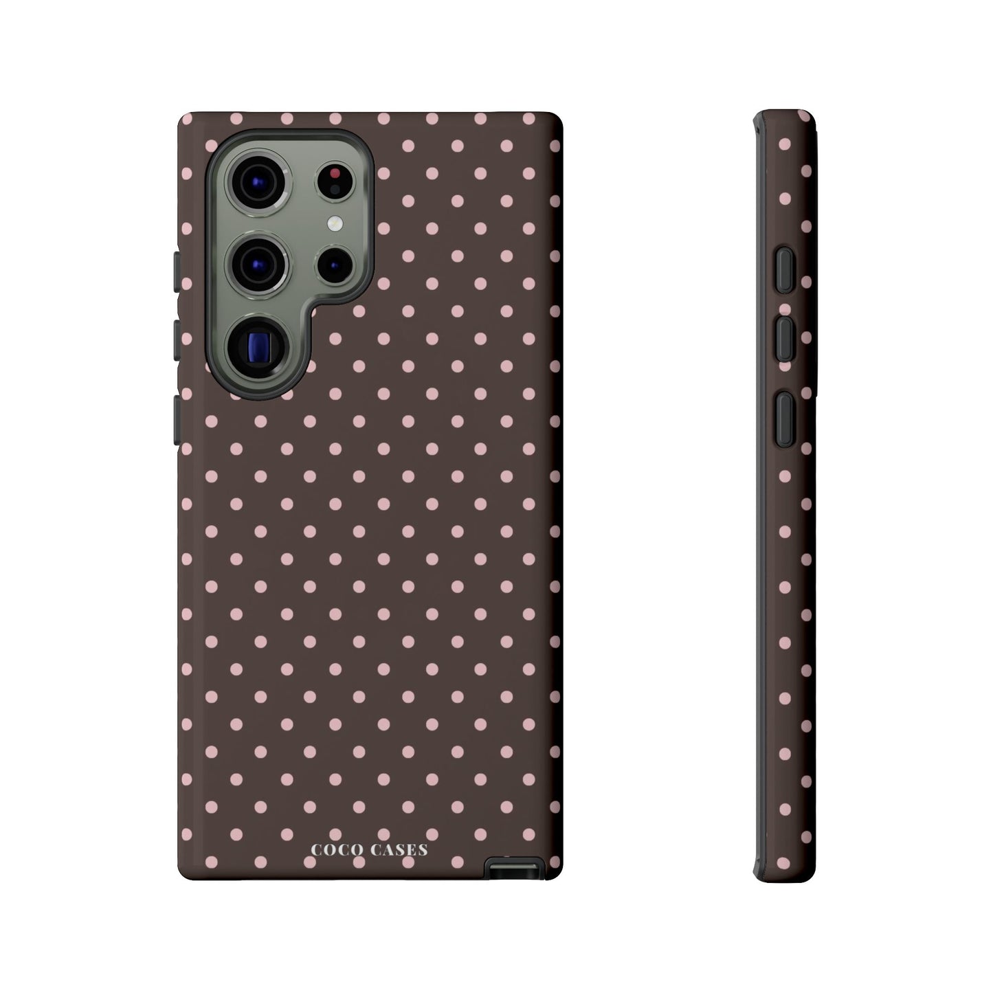 Brown Polka Dot Samsung Case