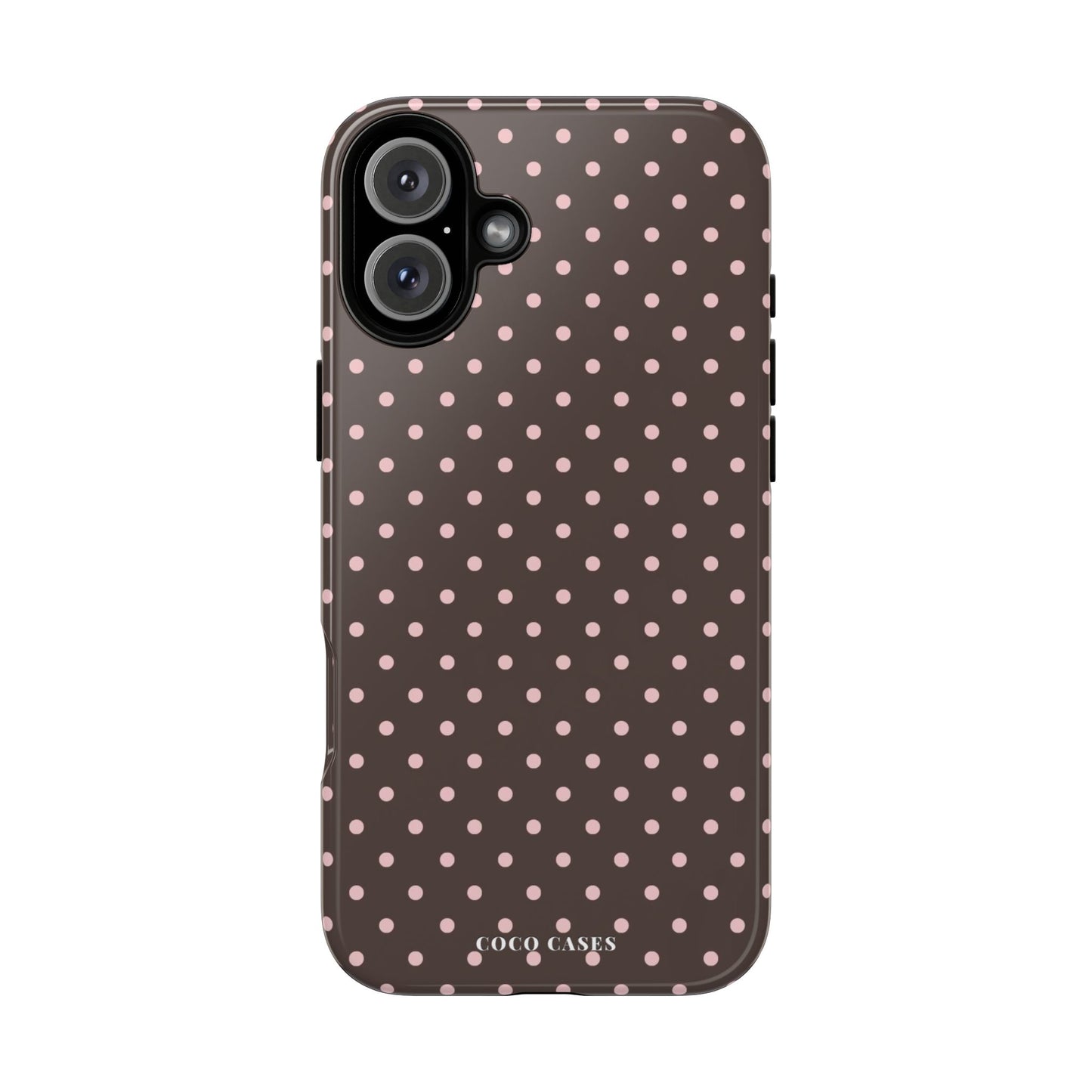 Brown Polka Dot iPhone Case
