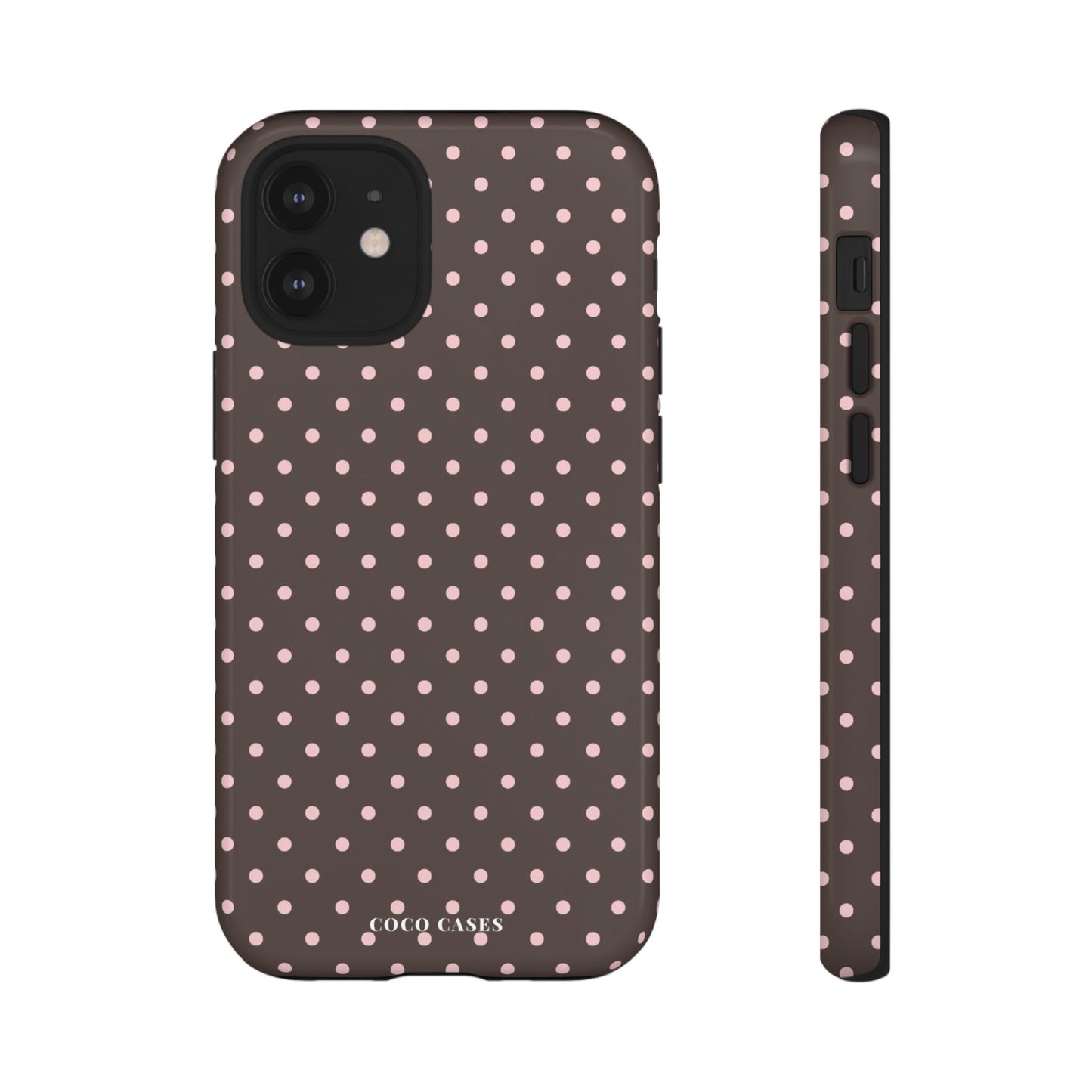Brown Polka Dot iPhone Case