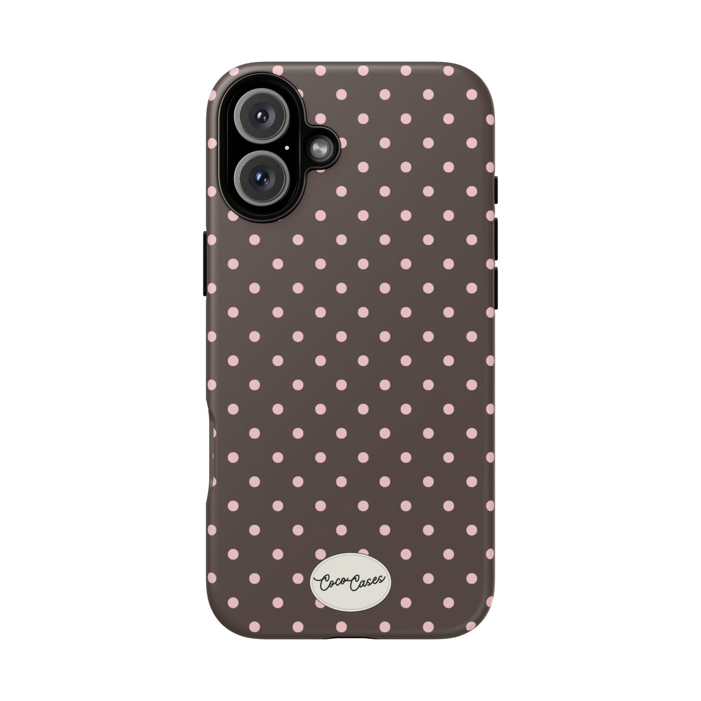 Brown Polka Dot iPhone Case