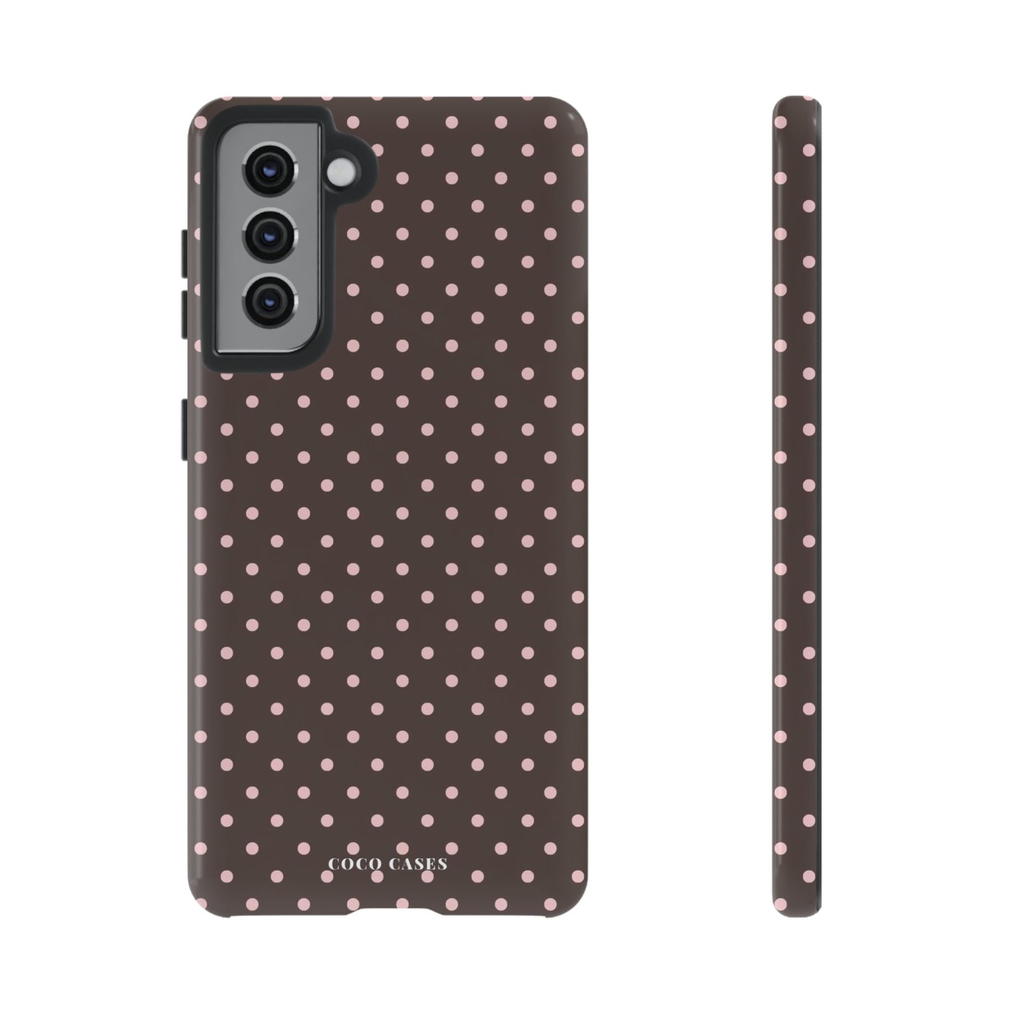 Brown Polka Dot Samsung Case