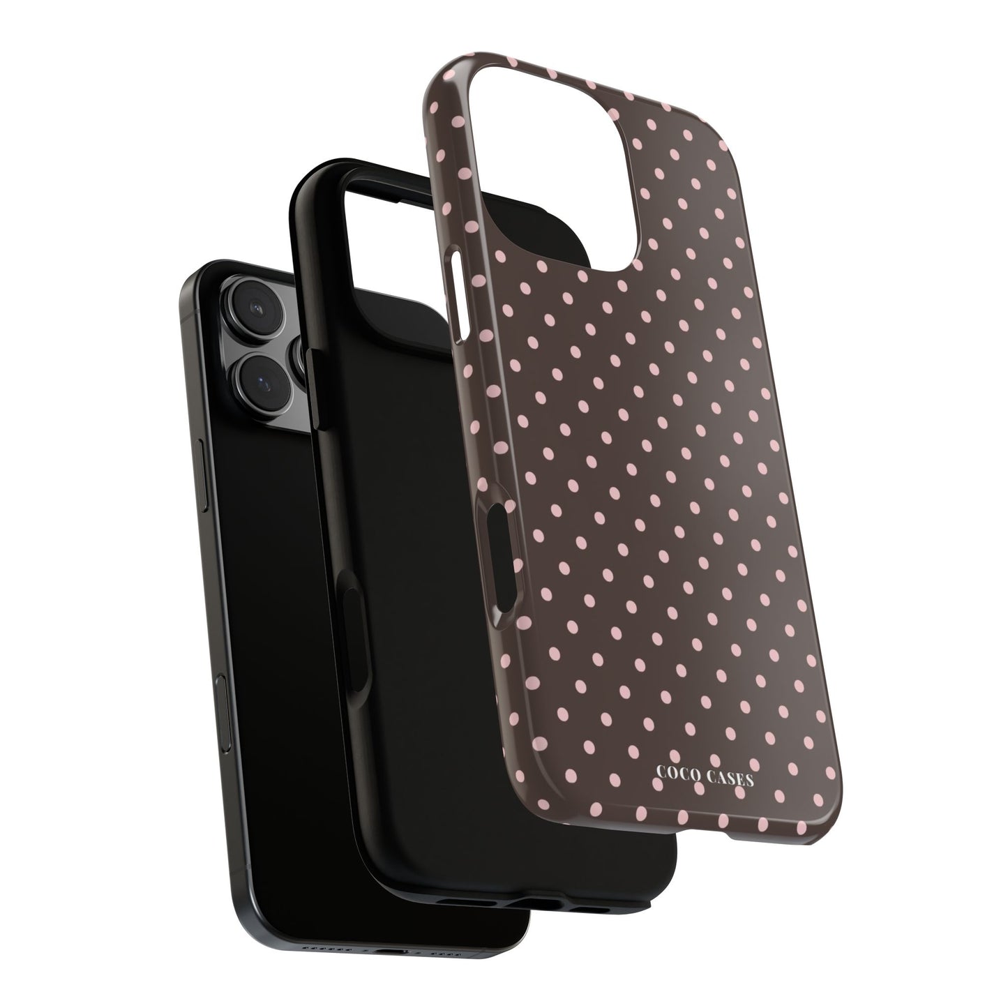 Brown Polka Dot iPhone Case