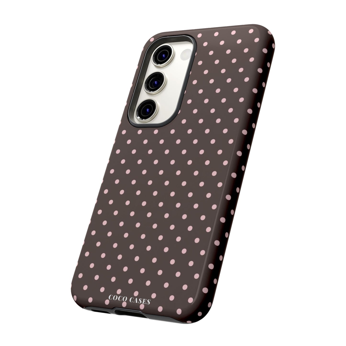 Brown Polka Dot Samsung Case