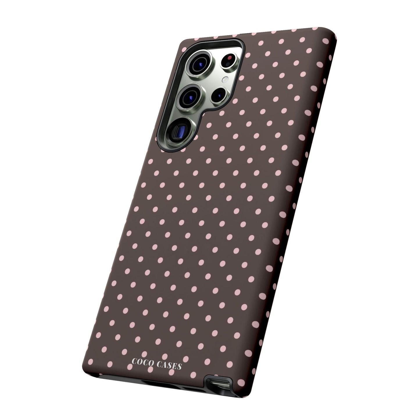 Brown Polka Dot Samsung Case