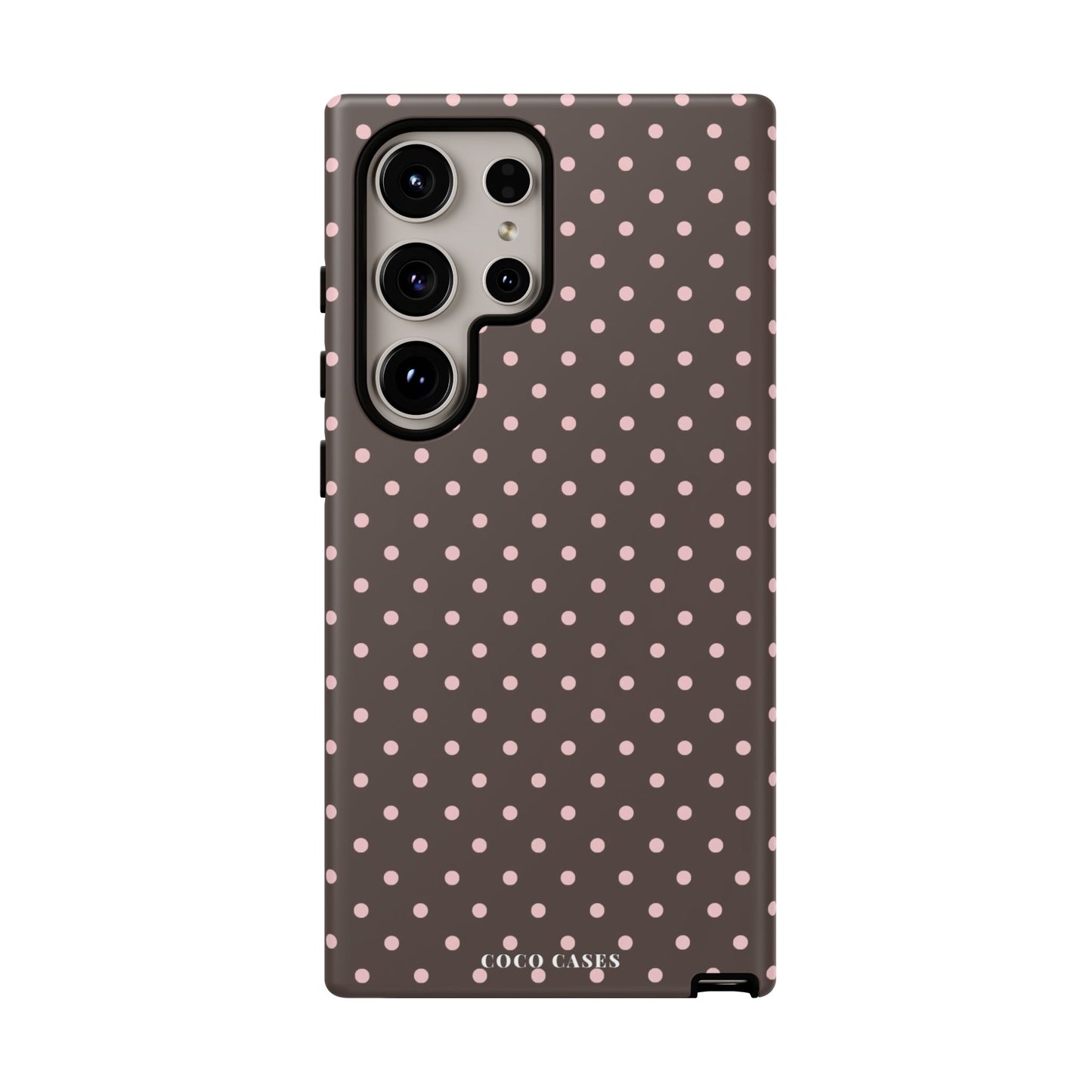 Brown Polka Dot Samsung Case