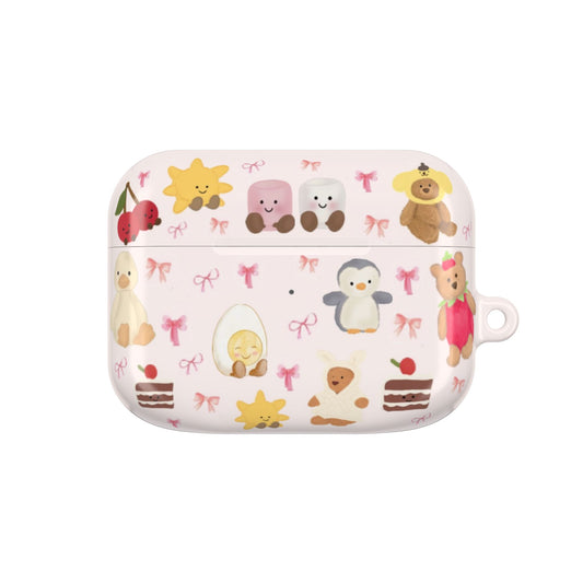 Pink Teddy AirPod Cases