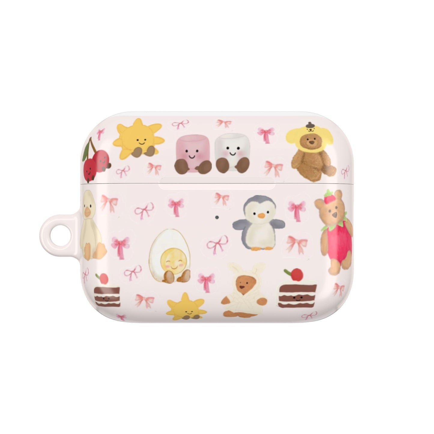 Pink Teddy AirPod Cases