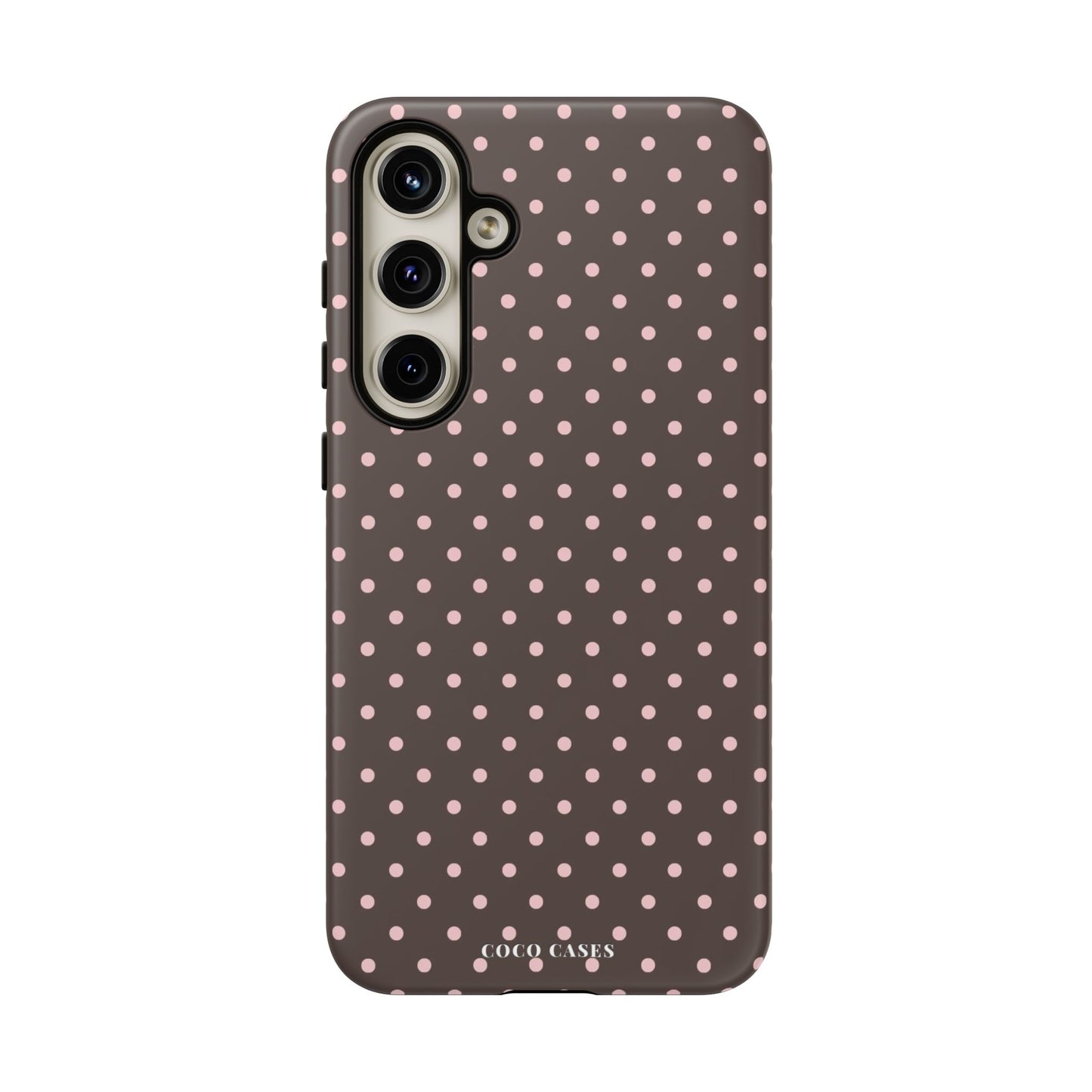 Brown Polka Dot Samsung Case