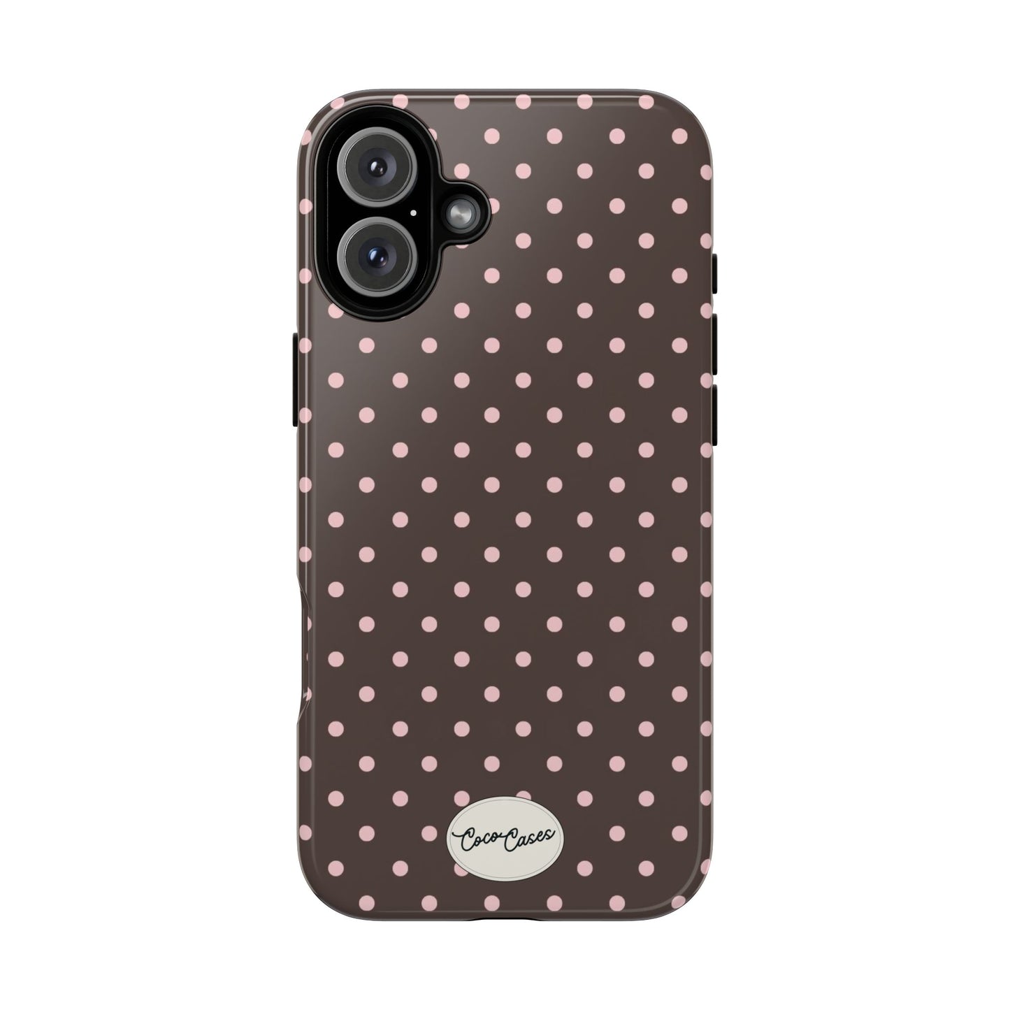 Brown Polka Dot iPhone Case