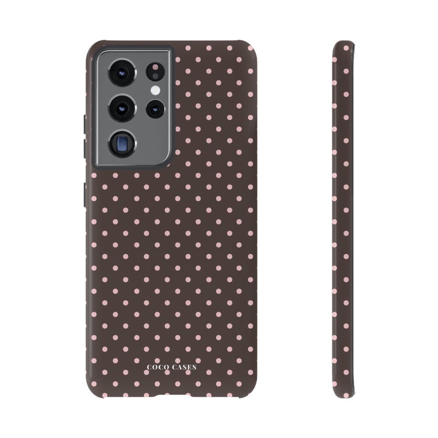 Brown Polka Dot Samsung Case
