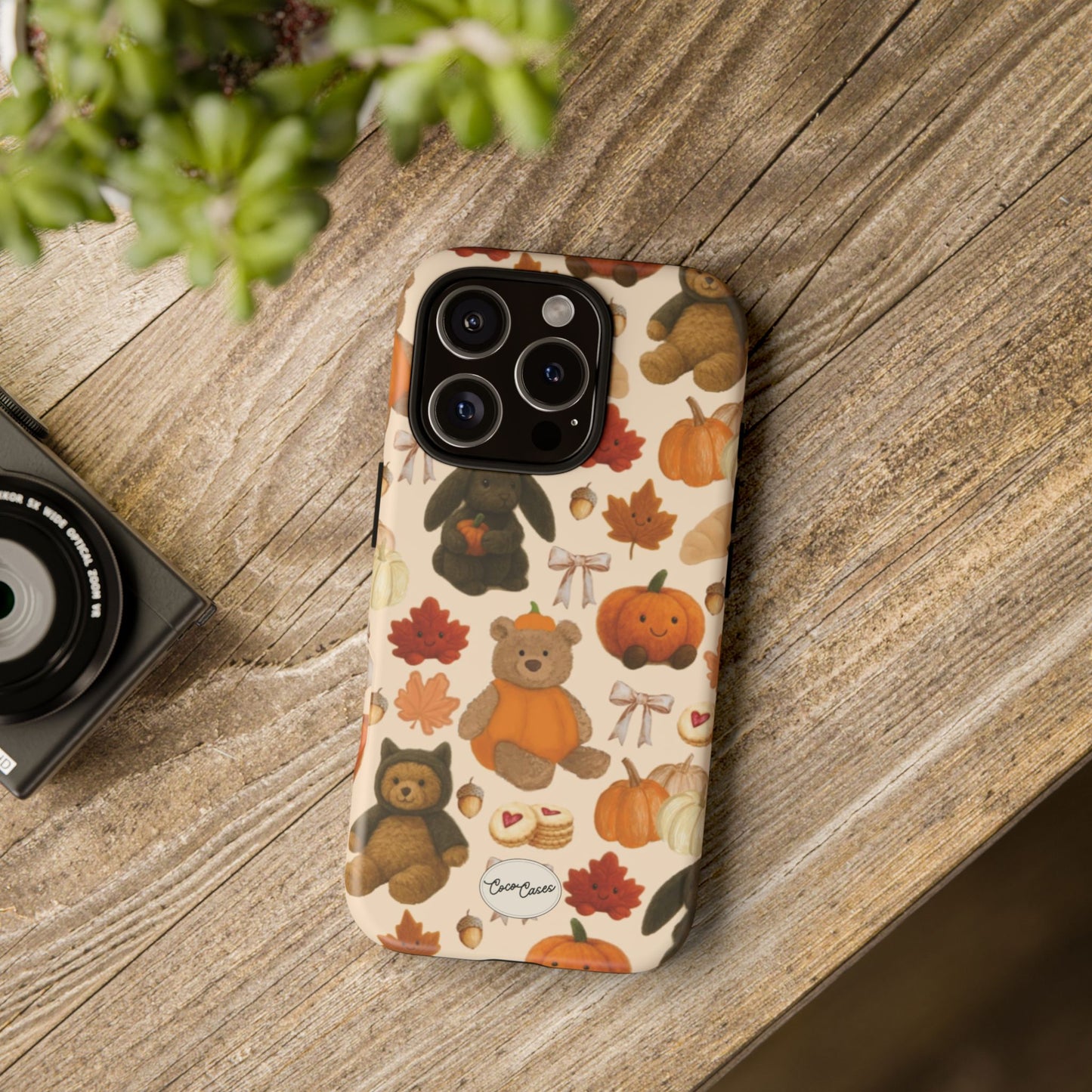 Autumn Teddies iPhone Case