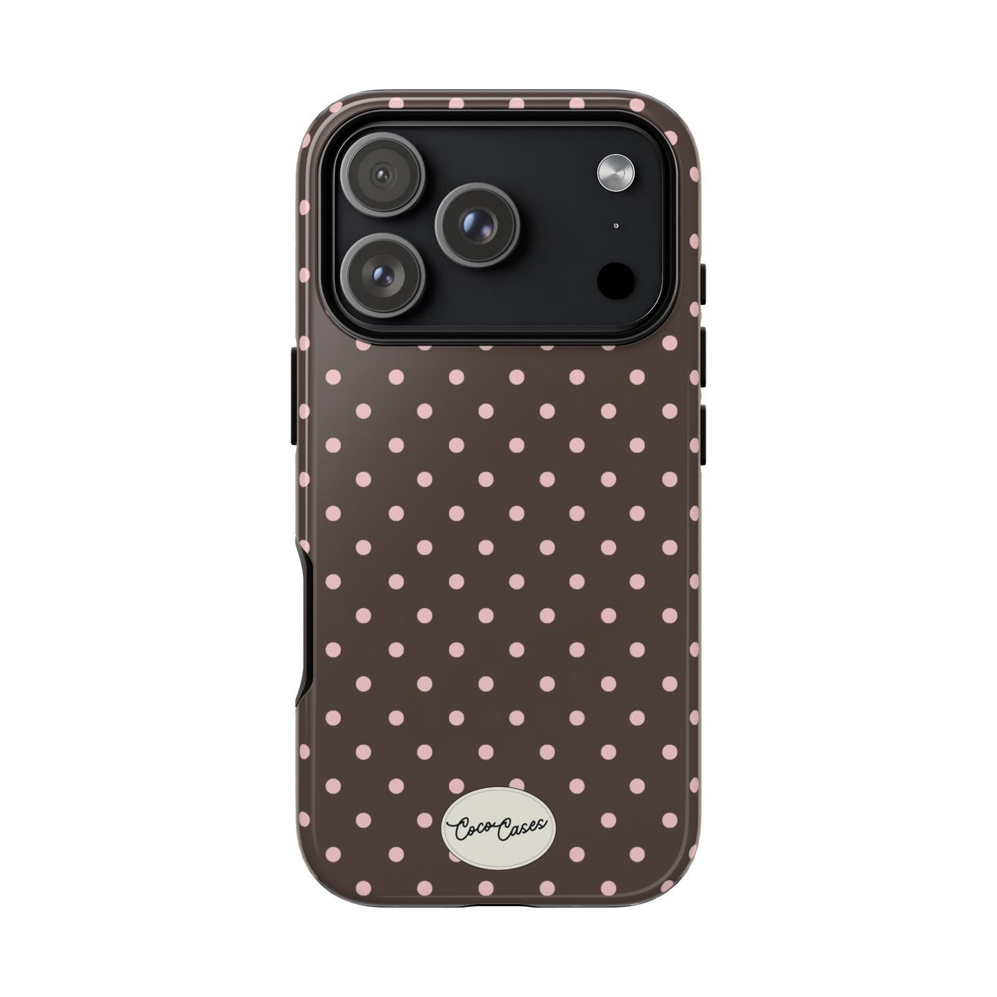 Brown Polka Dot iPhone Case