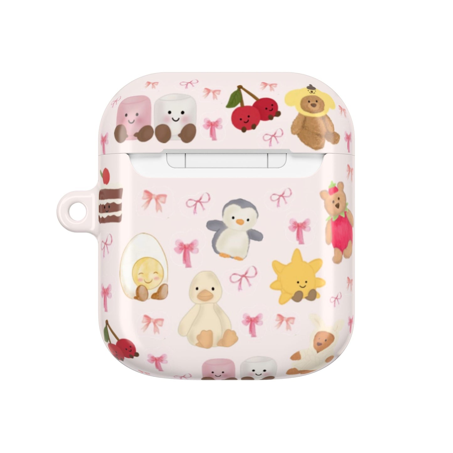 Pink Teddy AirPod Cases