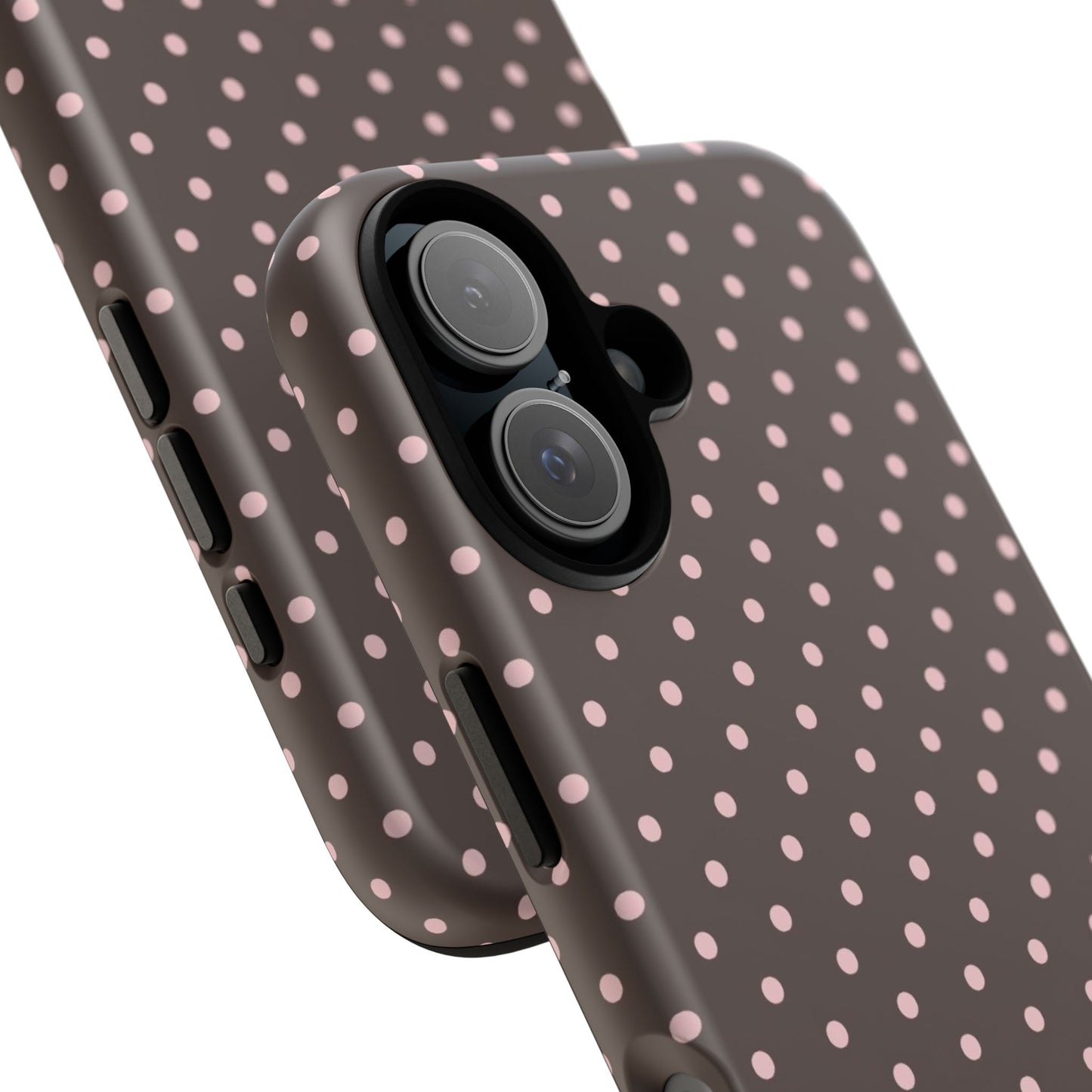 Brown Polka Dot iPhone Case