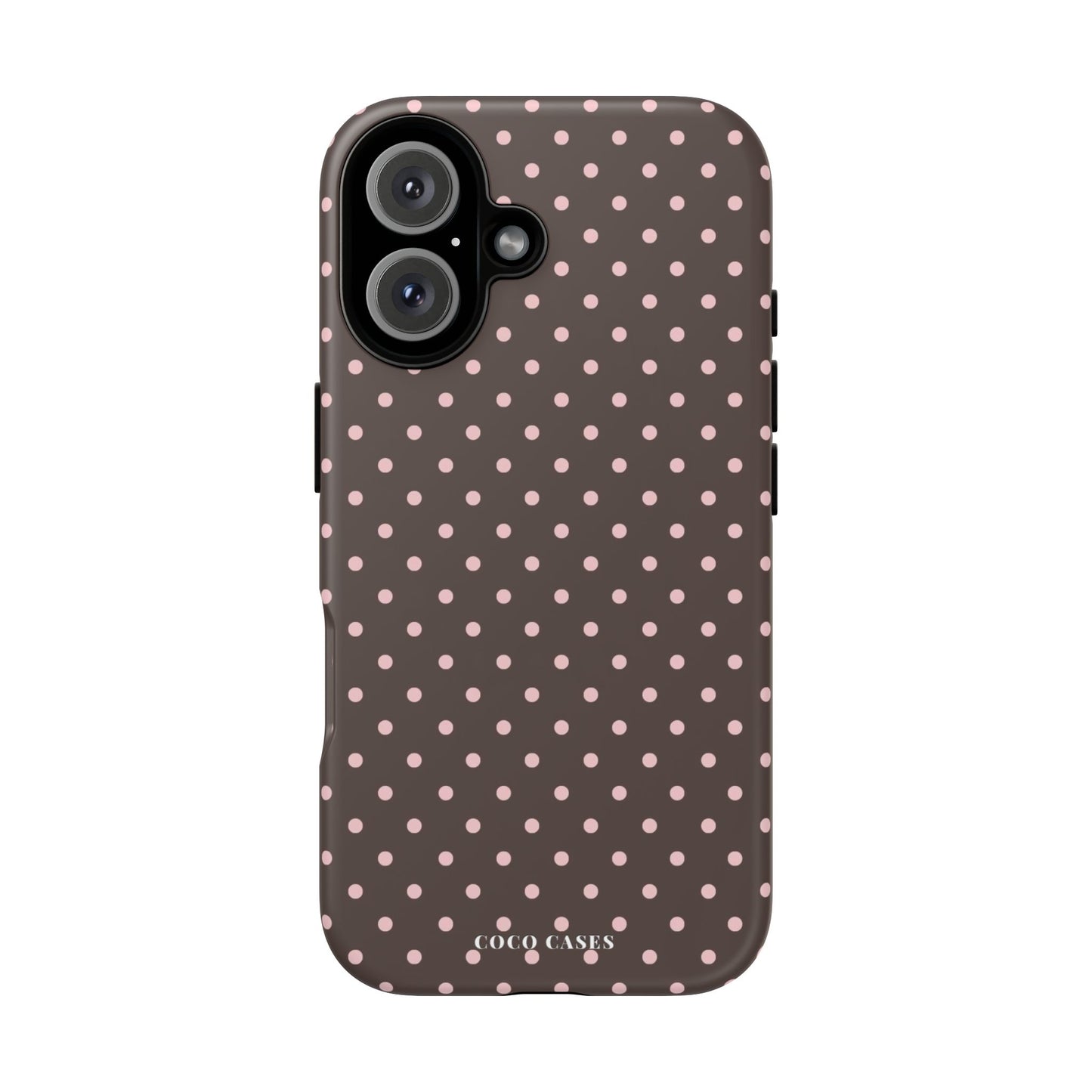 Brown Polka Dot iPhone Case