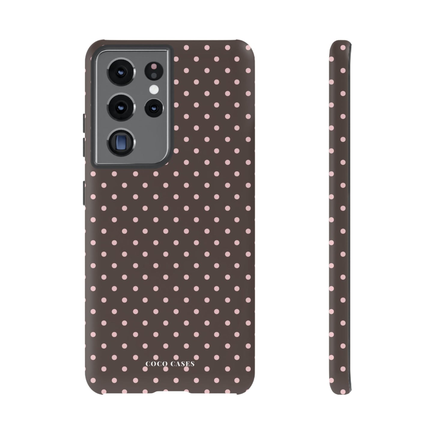 Brown Polka Dot Samsung Case