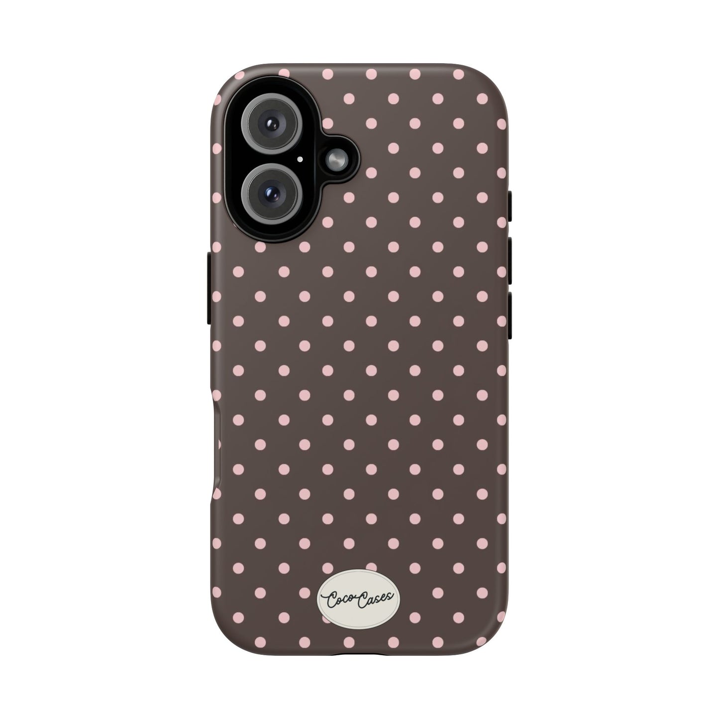 Brown Polka Dot iPhone Case