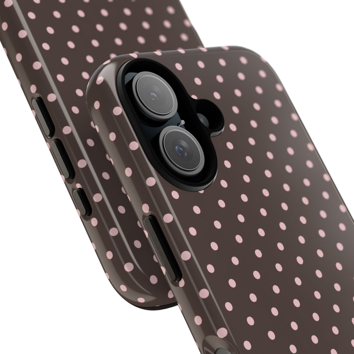 Brown Polka Dot iPhone Case