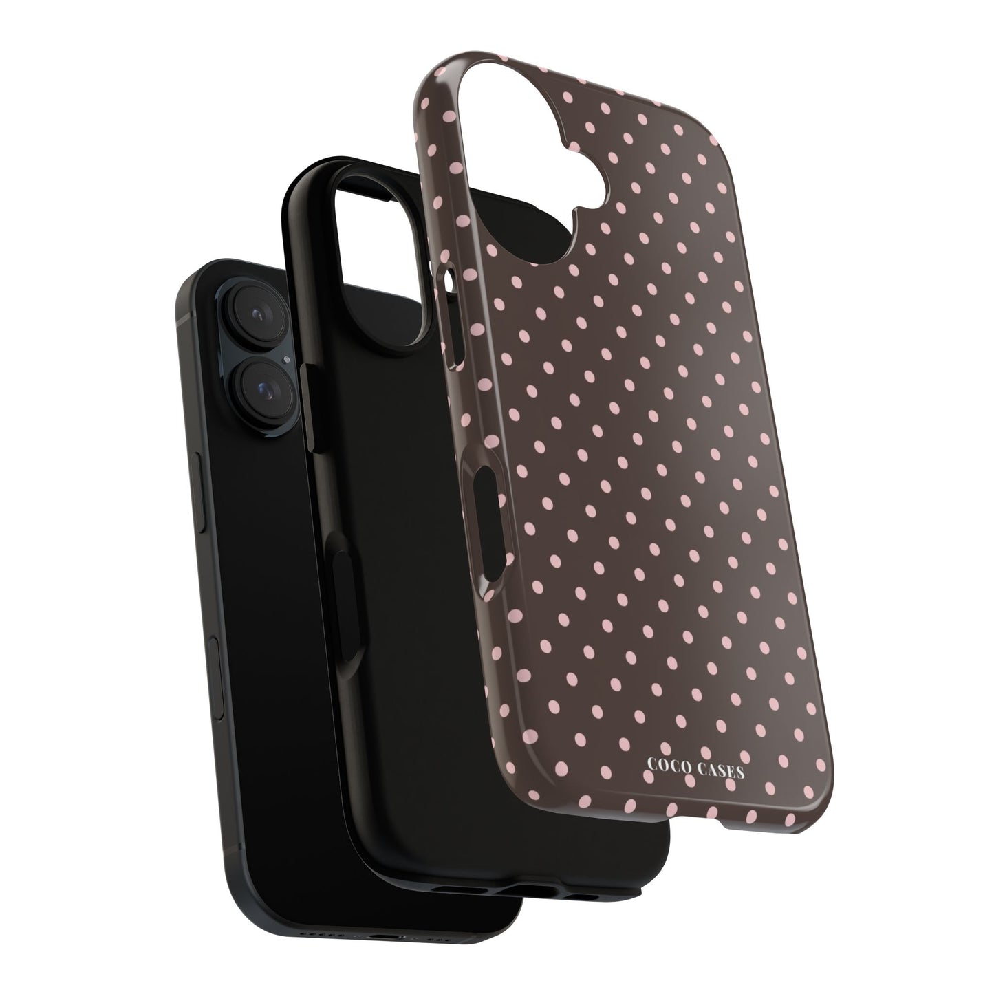 Brown Polka Dot iPhone Case