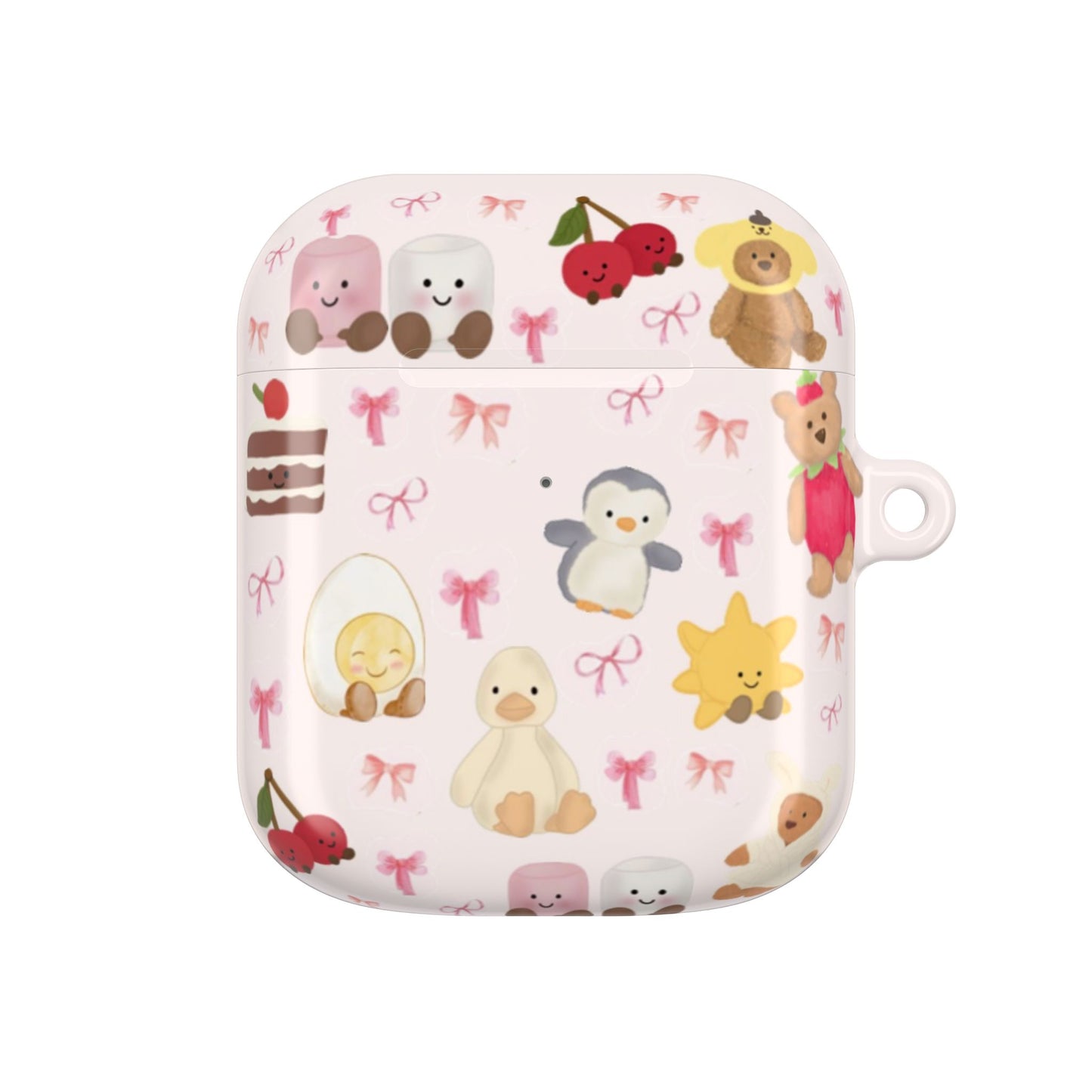 Pink Teddy AirPod Cases