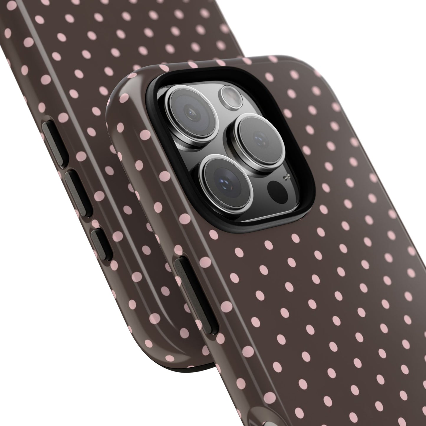 Brown Polka Dot iPhone Case