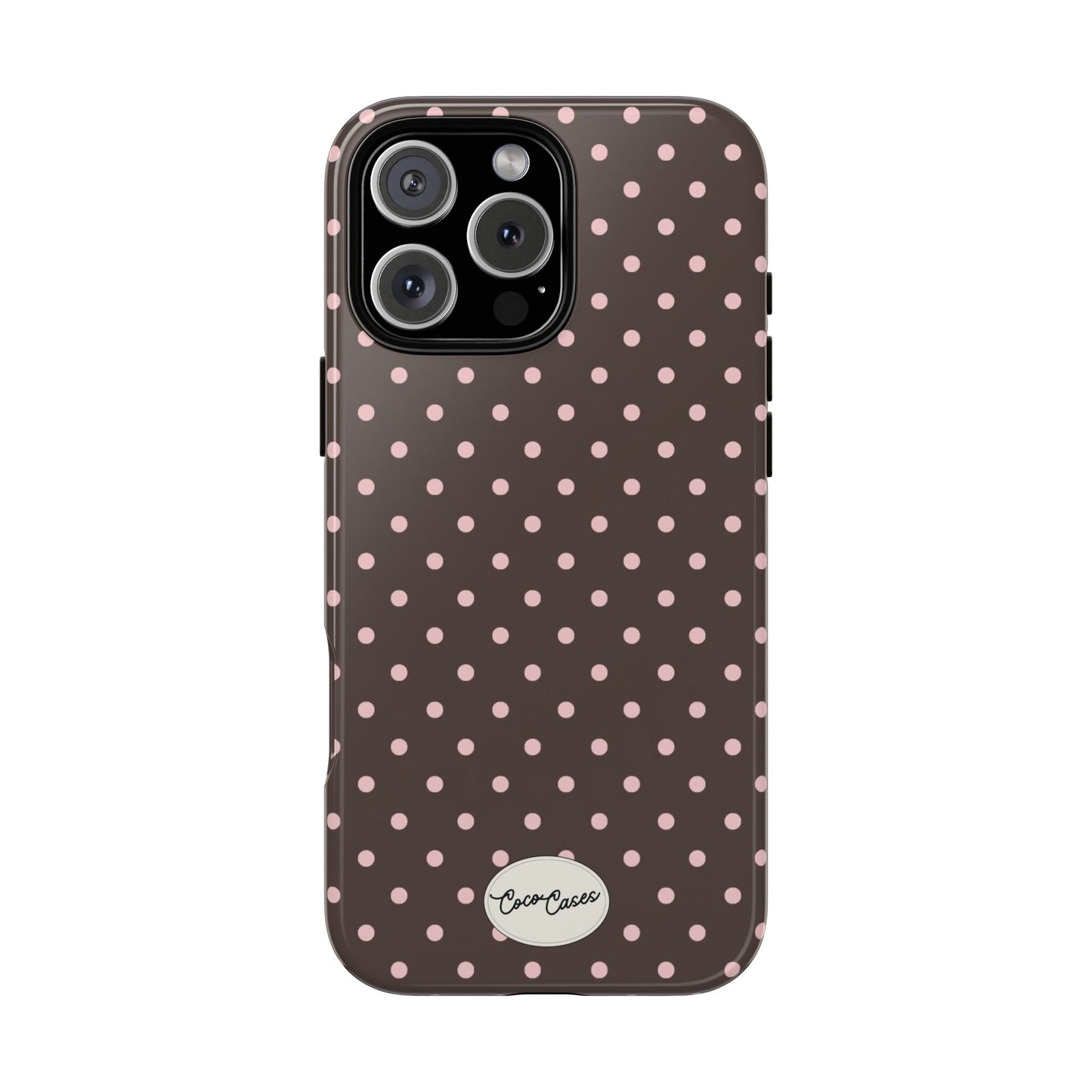 Brown Polka Dot iPhone Case