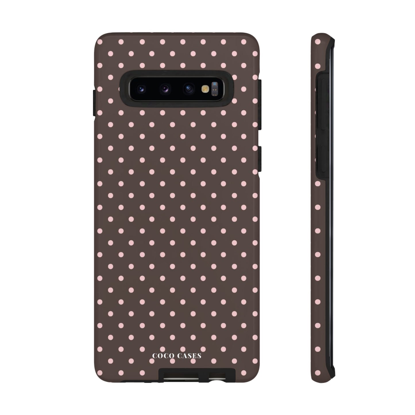 Brown Polka Dot Samsung Case