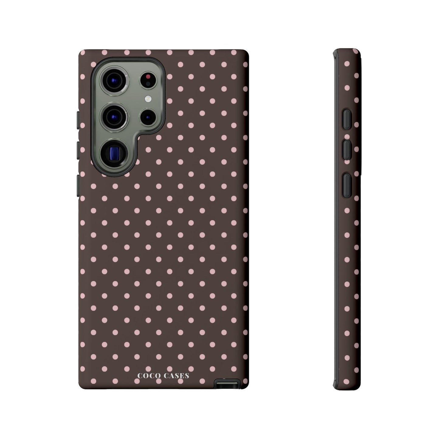 Brown Polka Dot Samsung Case