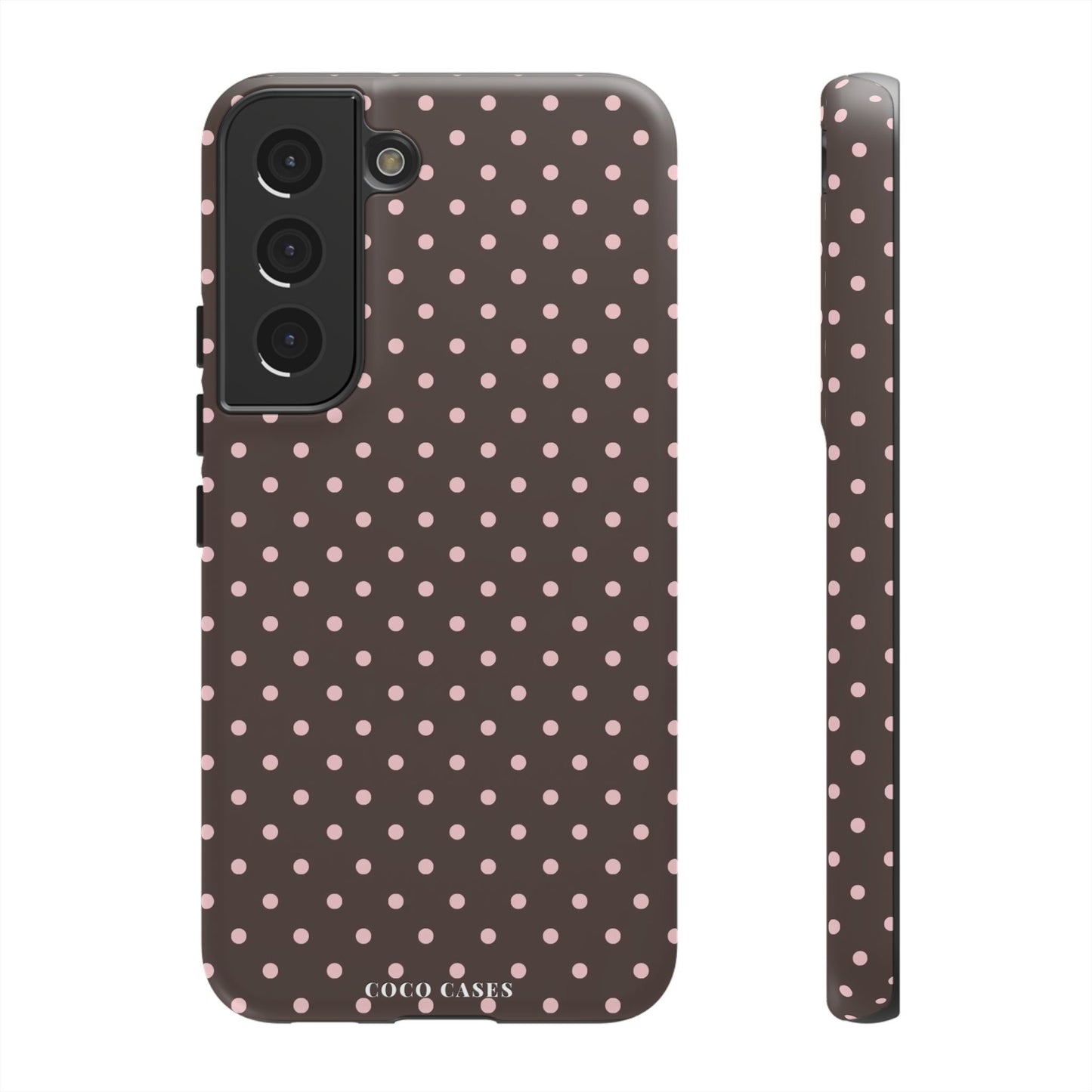 Brown Polka Dot Samsung Case