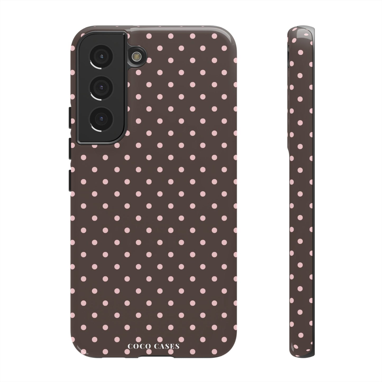 Brown Polka Dot Samsung Case