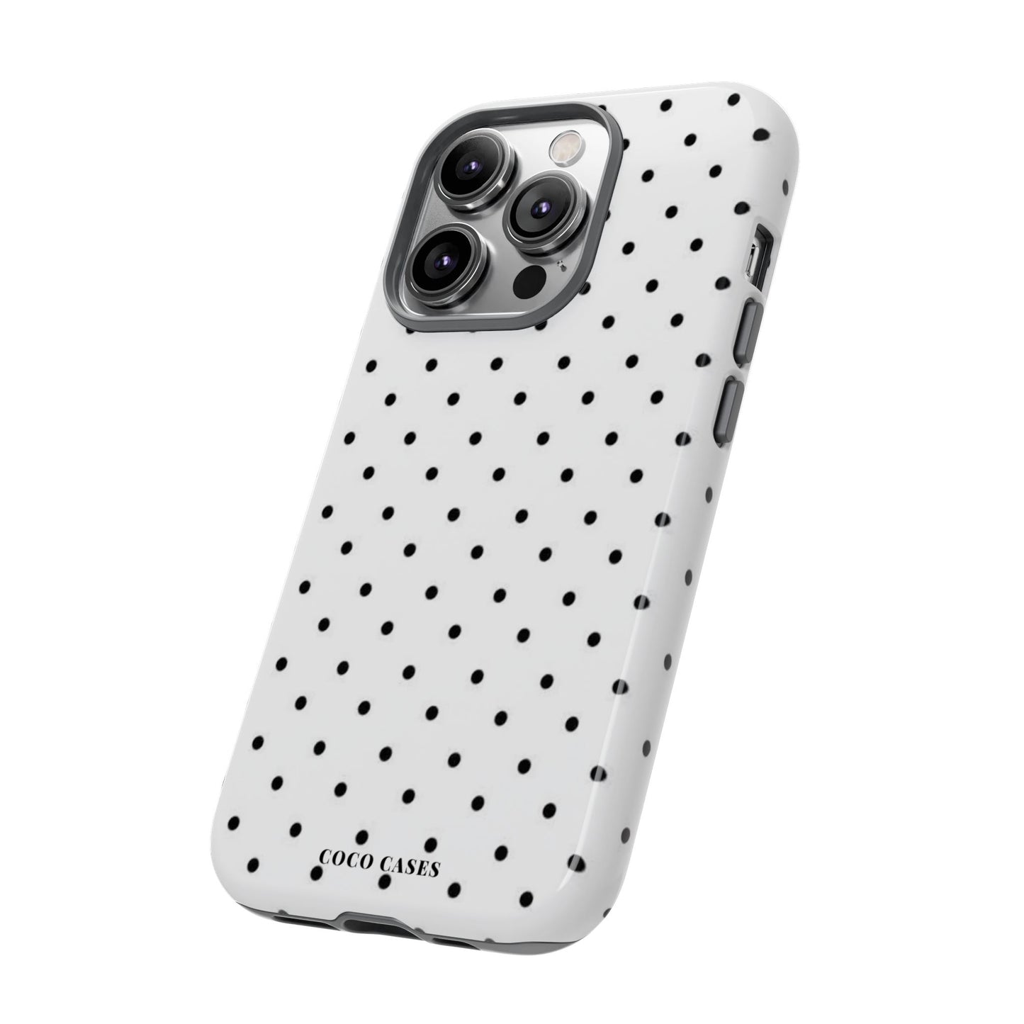White Polka Dot iPhone Case