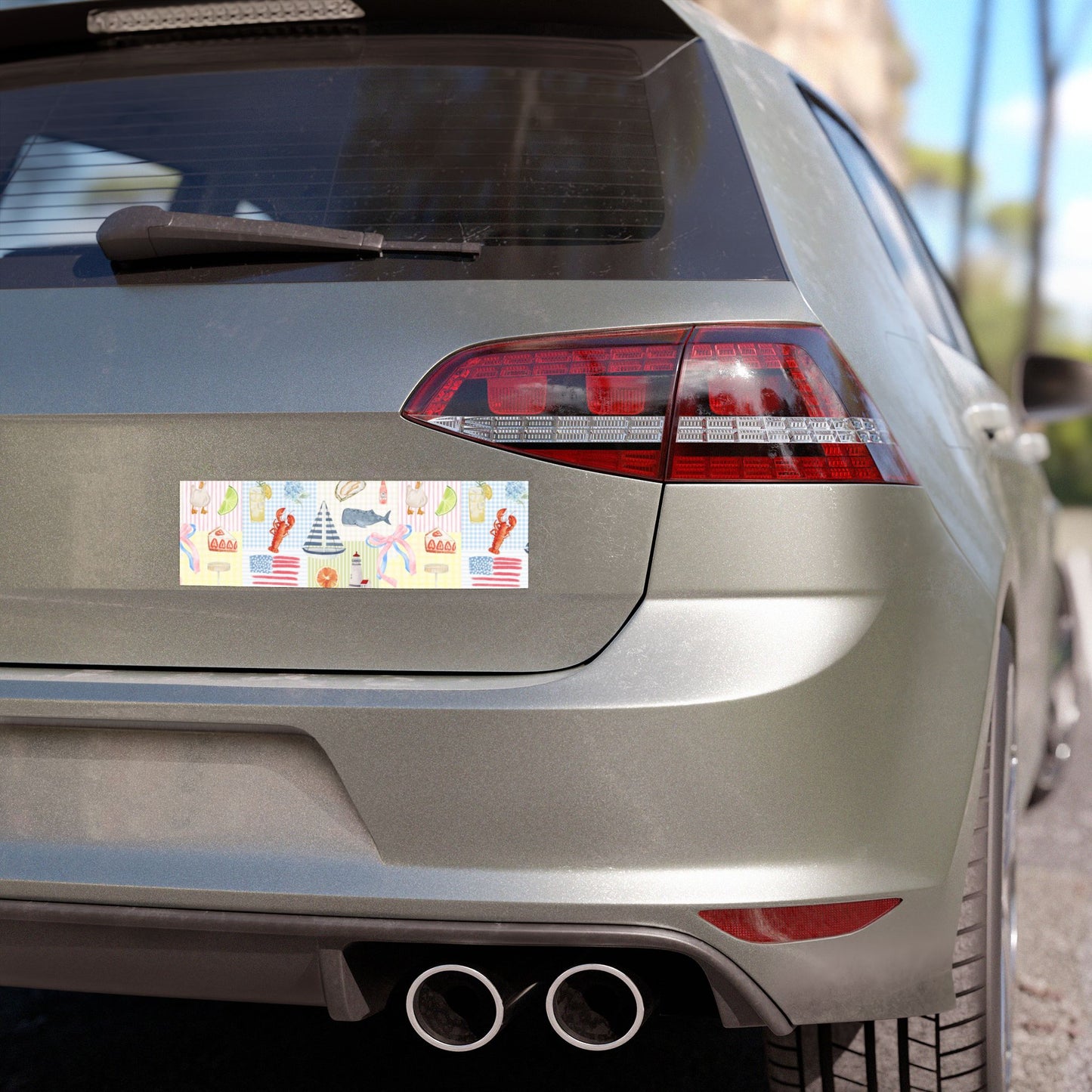 Summer Patchwork Car Magnet