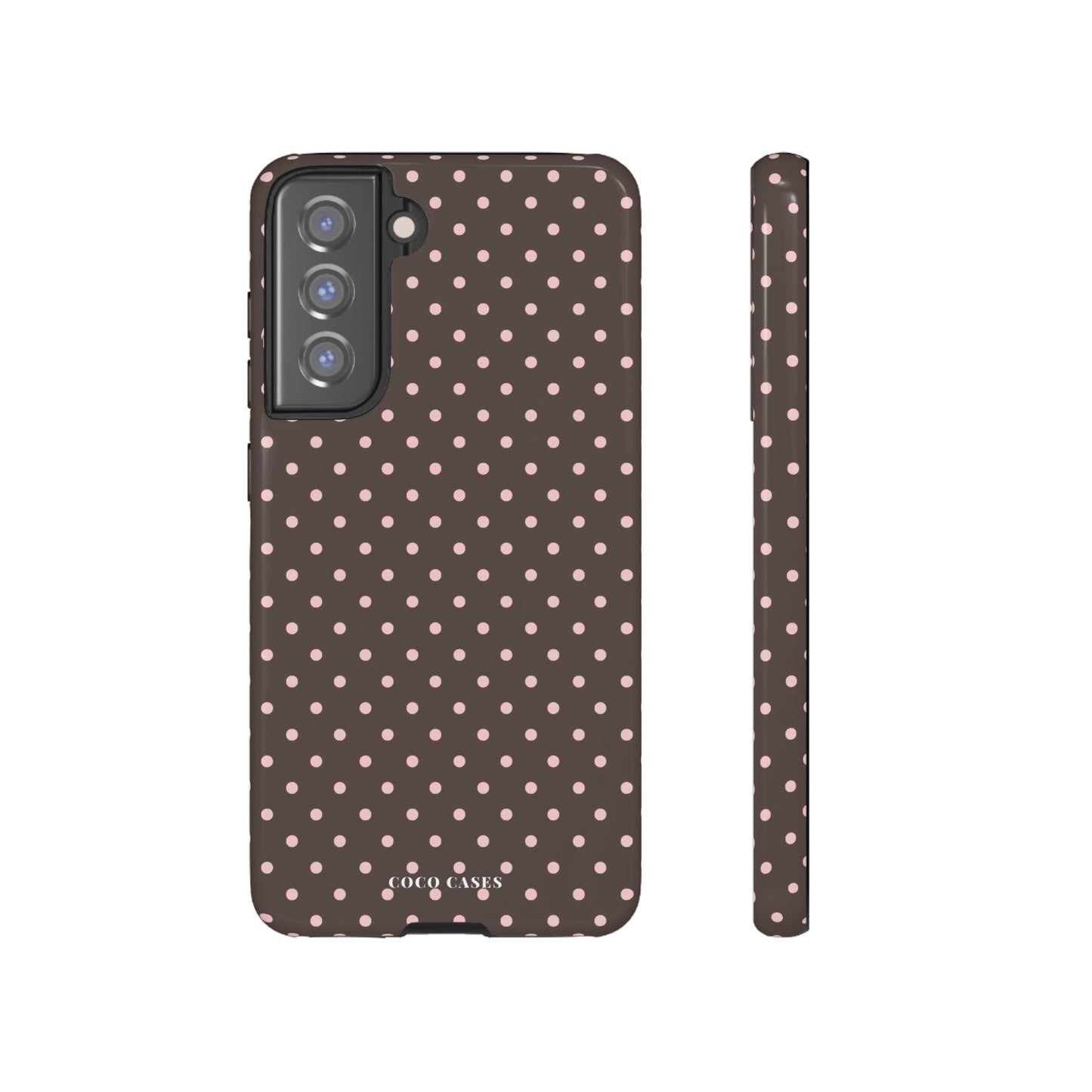 Brown Polka Dot Samsung Case