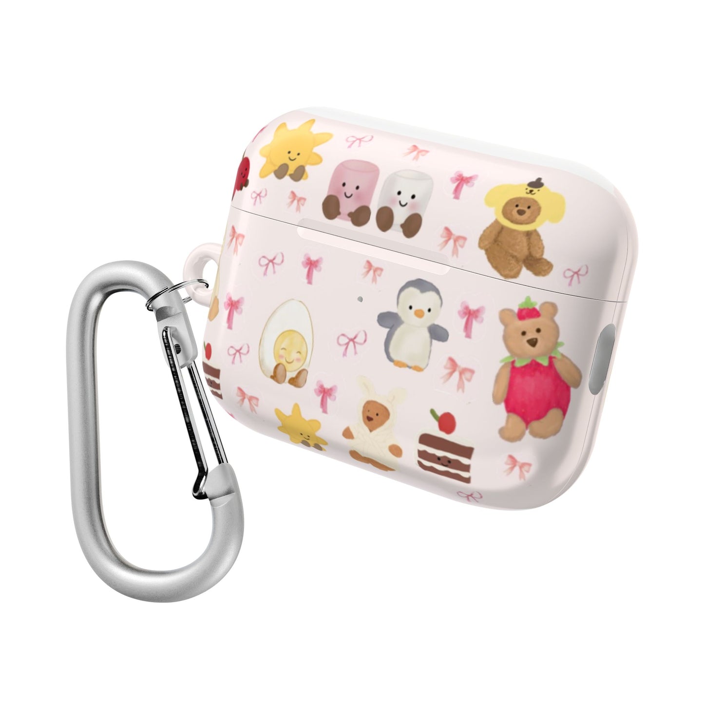 Pink Teddy AirPod Cases