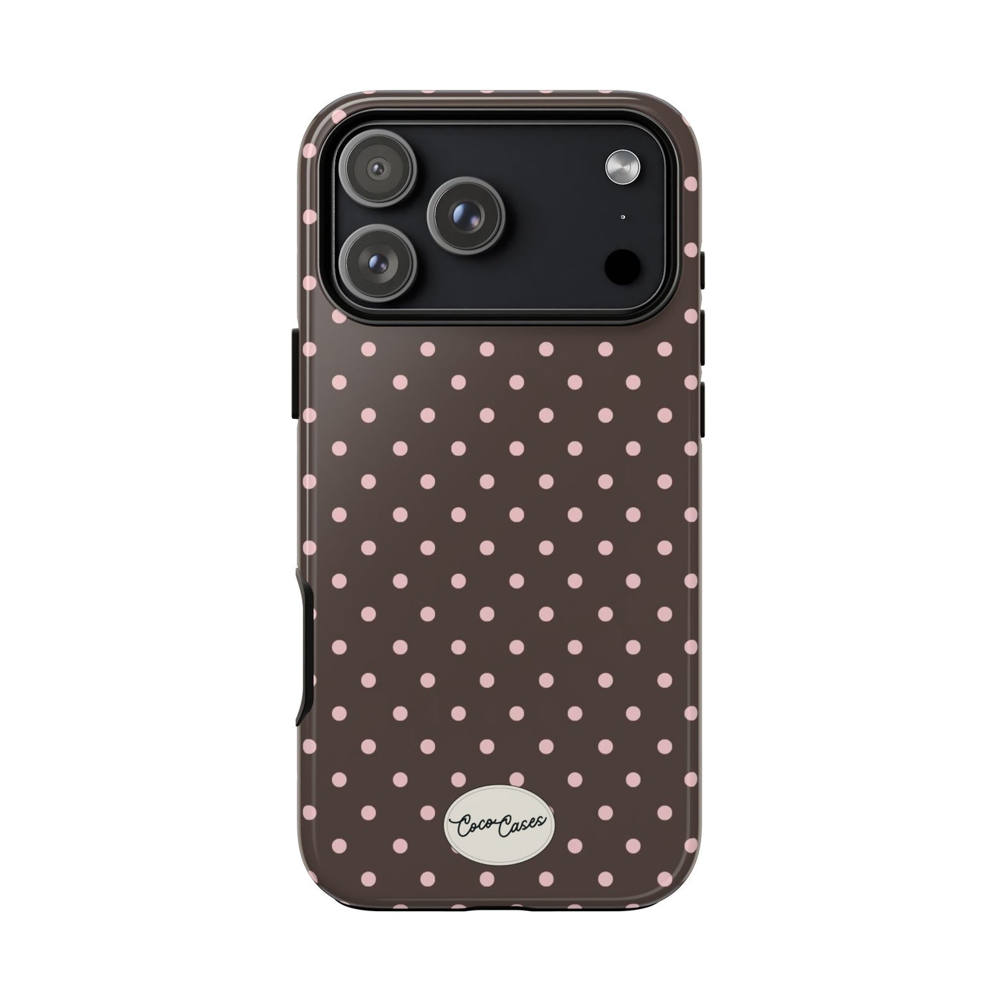 Brown Polka Dot iPhone Case