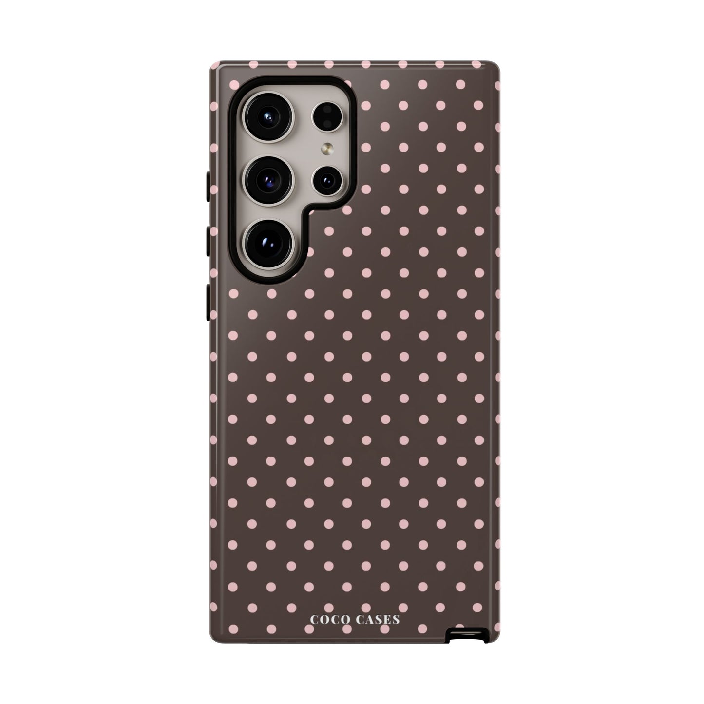 Brown Polka Dot Samsung Case