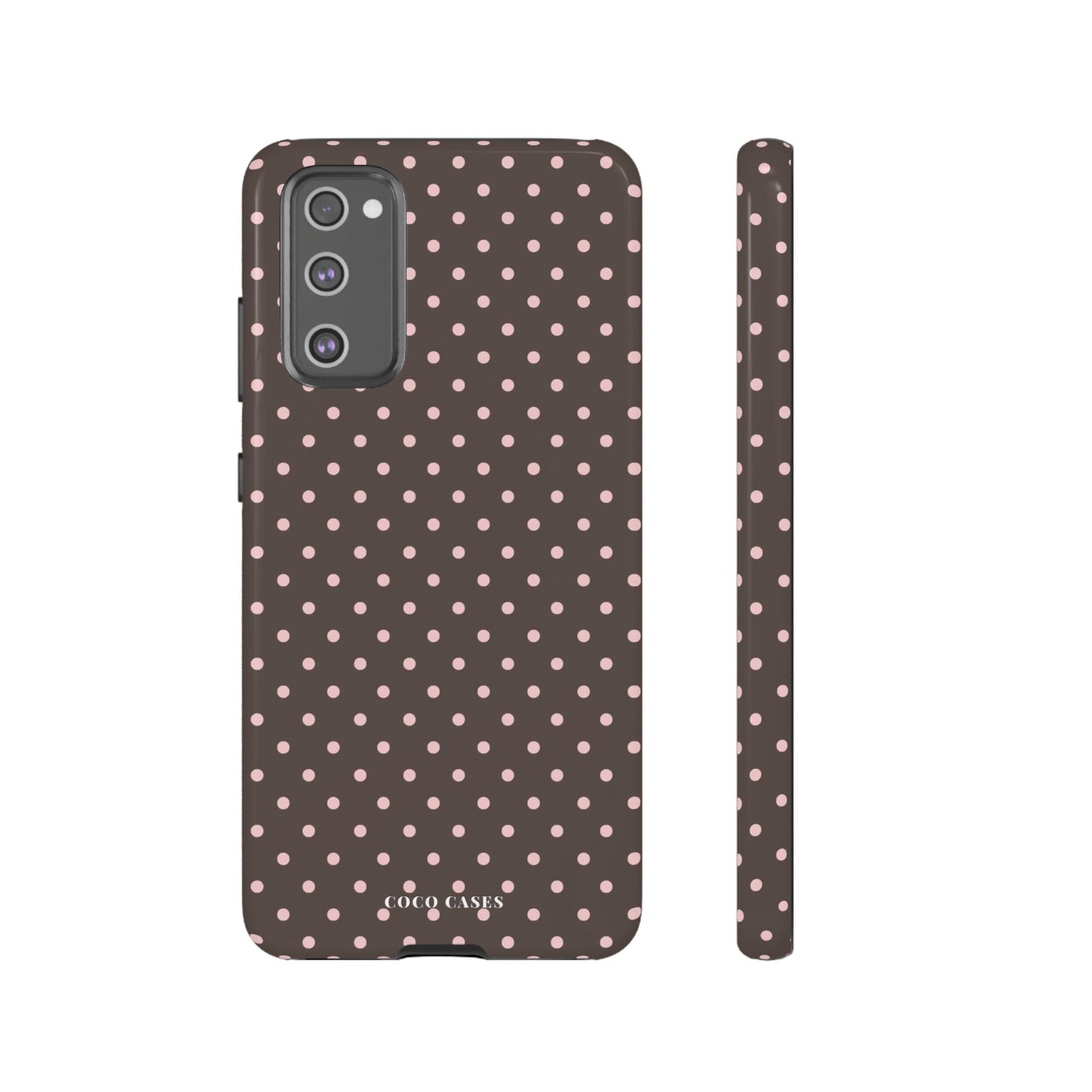 Brown Polka Dot Samsung Case