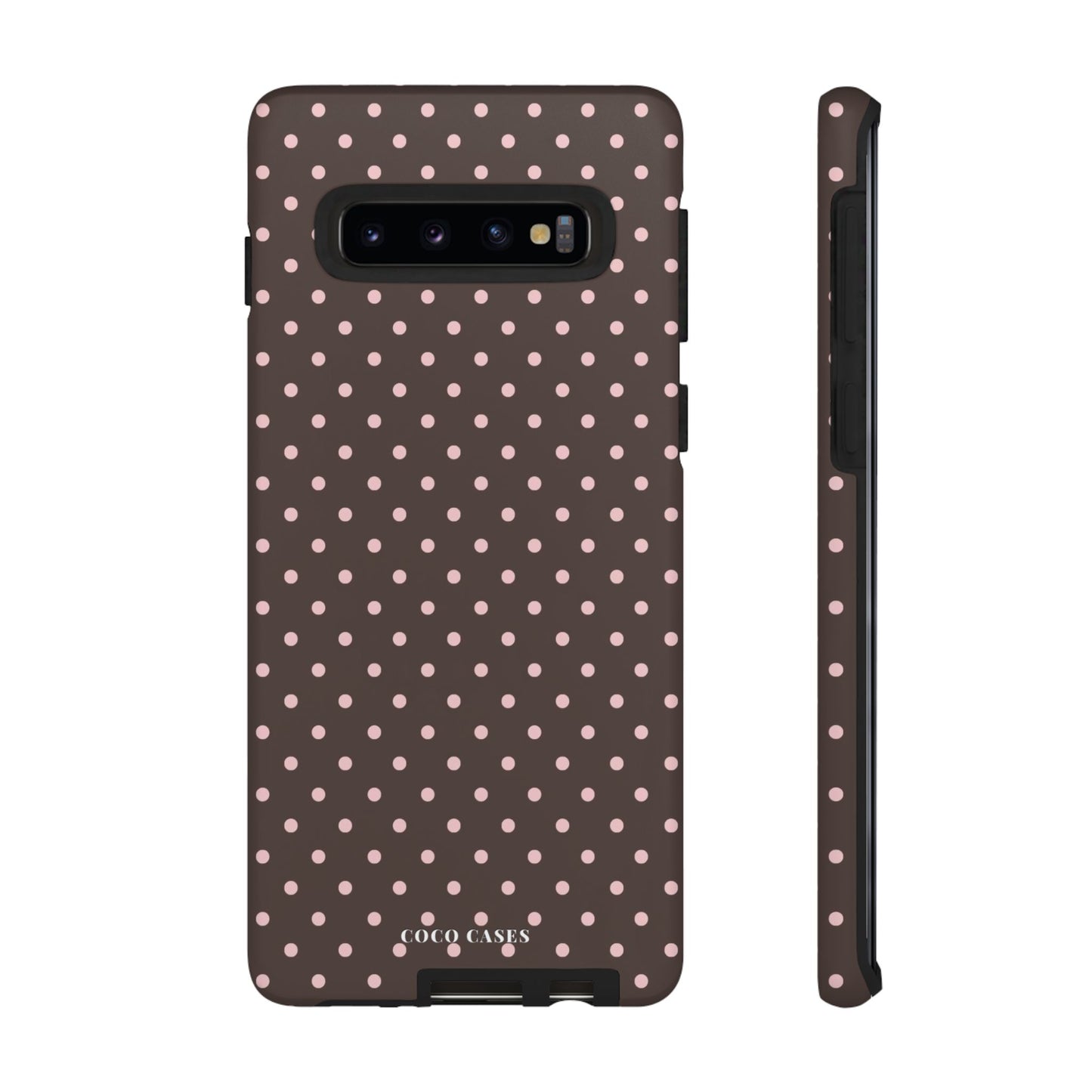 Brown Polka Dot Samsung Case