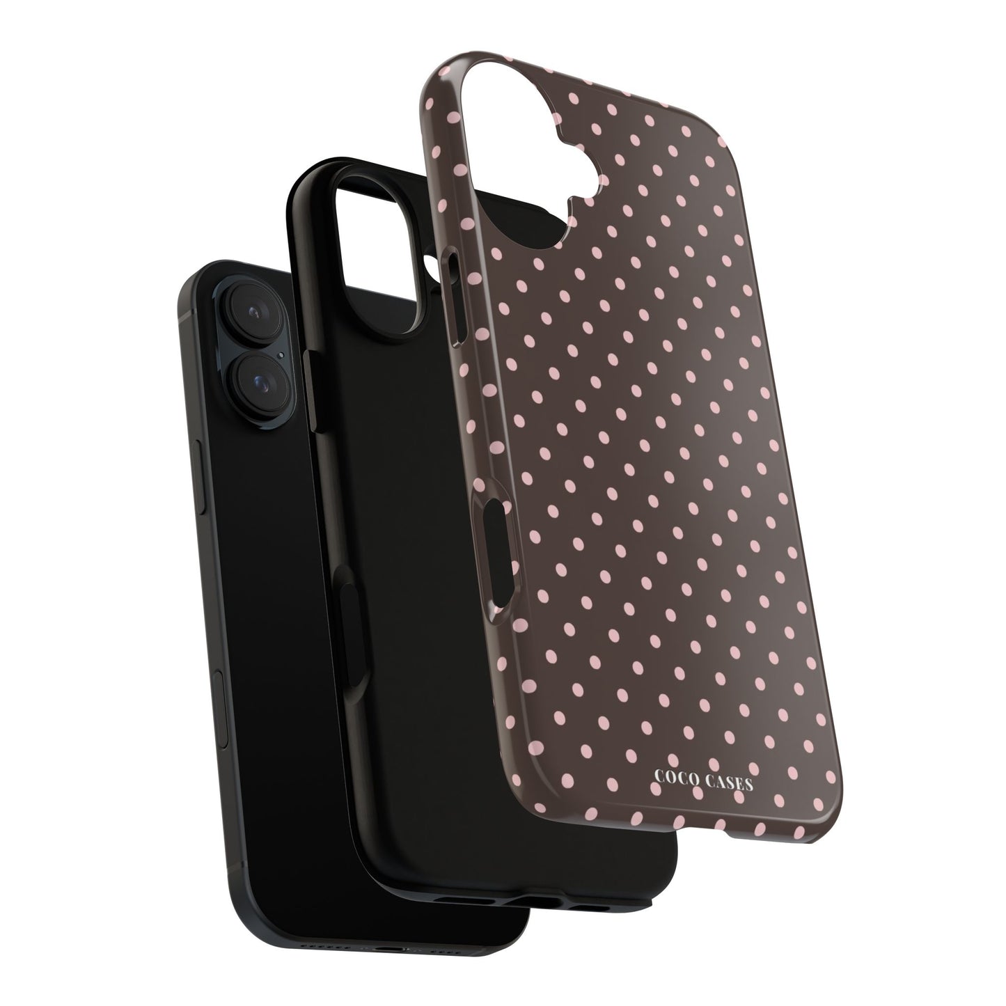 Brown Polka Dot iPhone Case