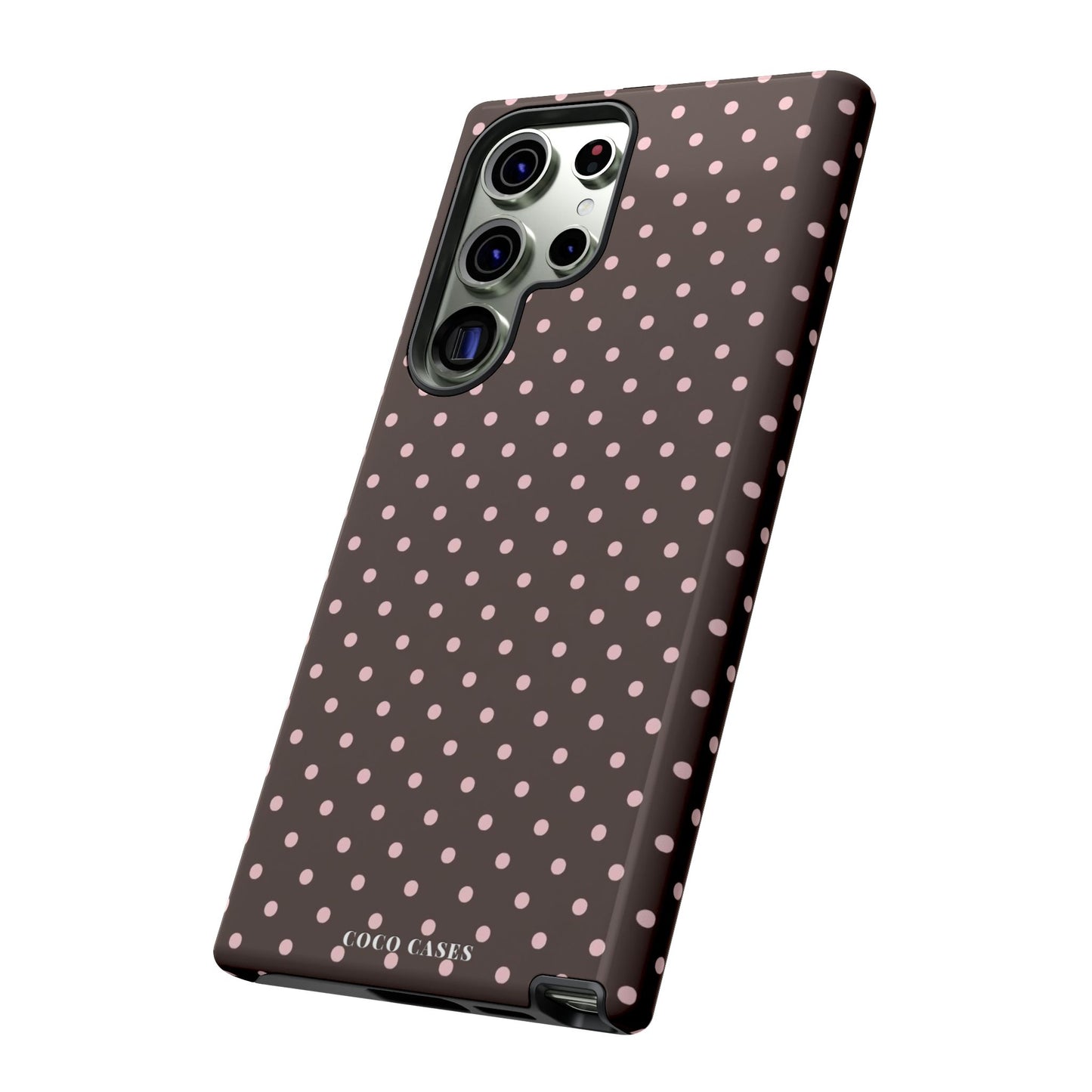 Brown Polka Dot Samsung Case