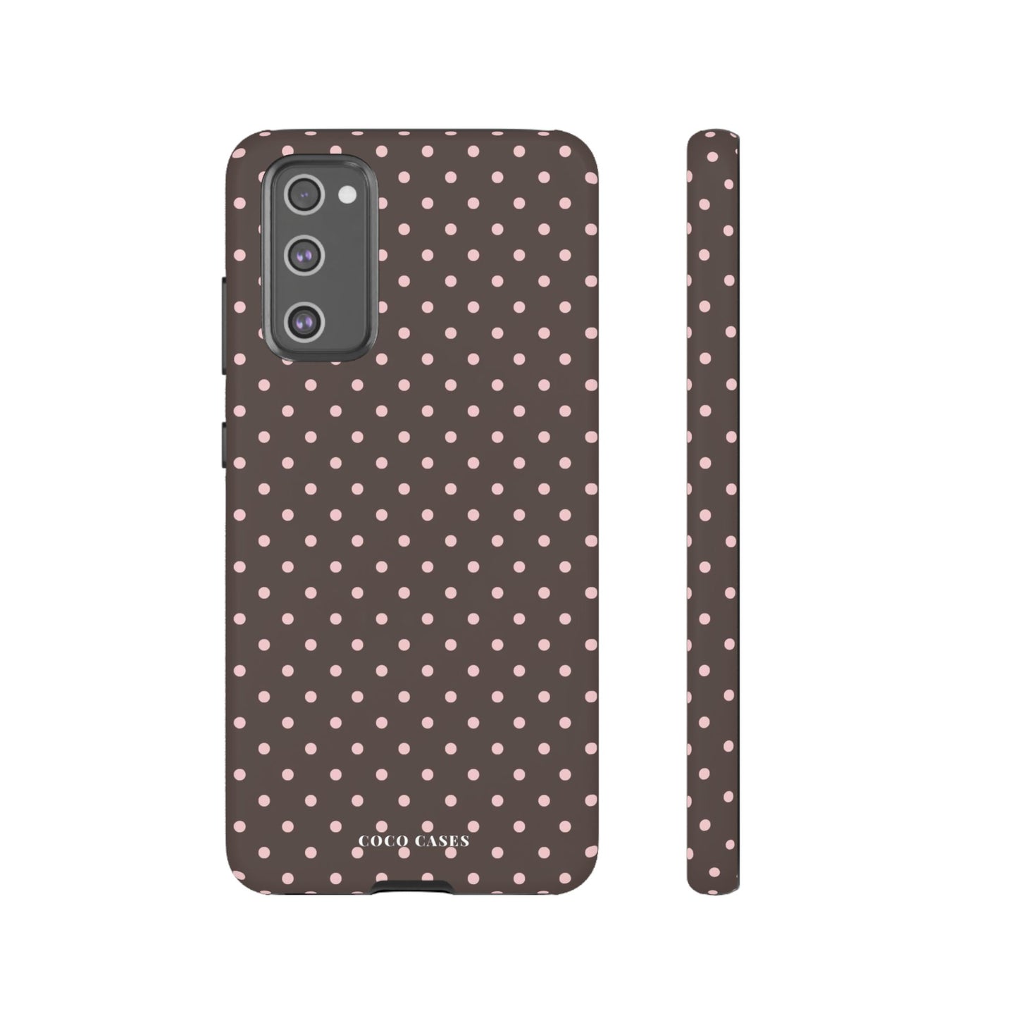Brown Polka Dot Samsung Case