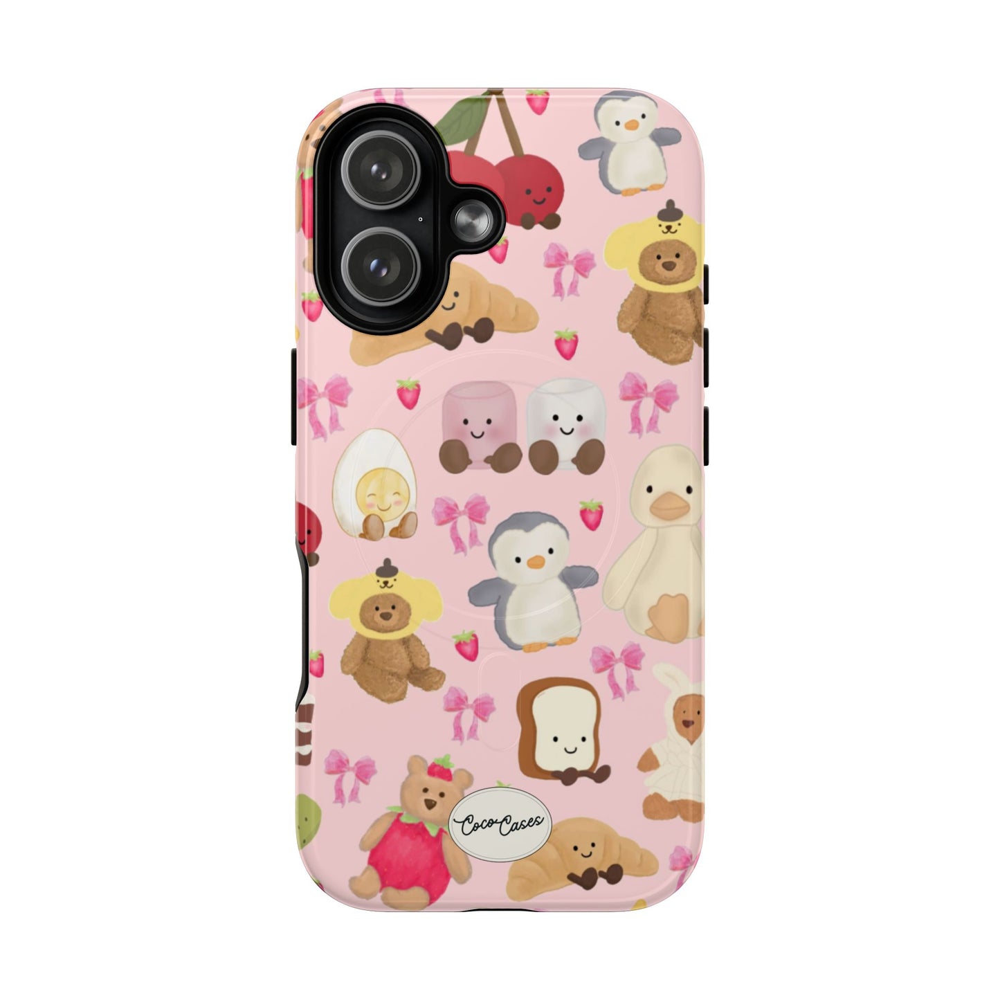 Strawberry Teddies Magsafe iPhone Case