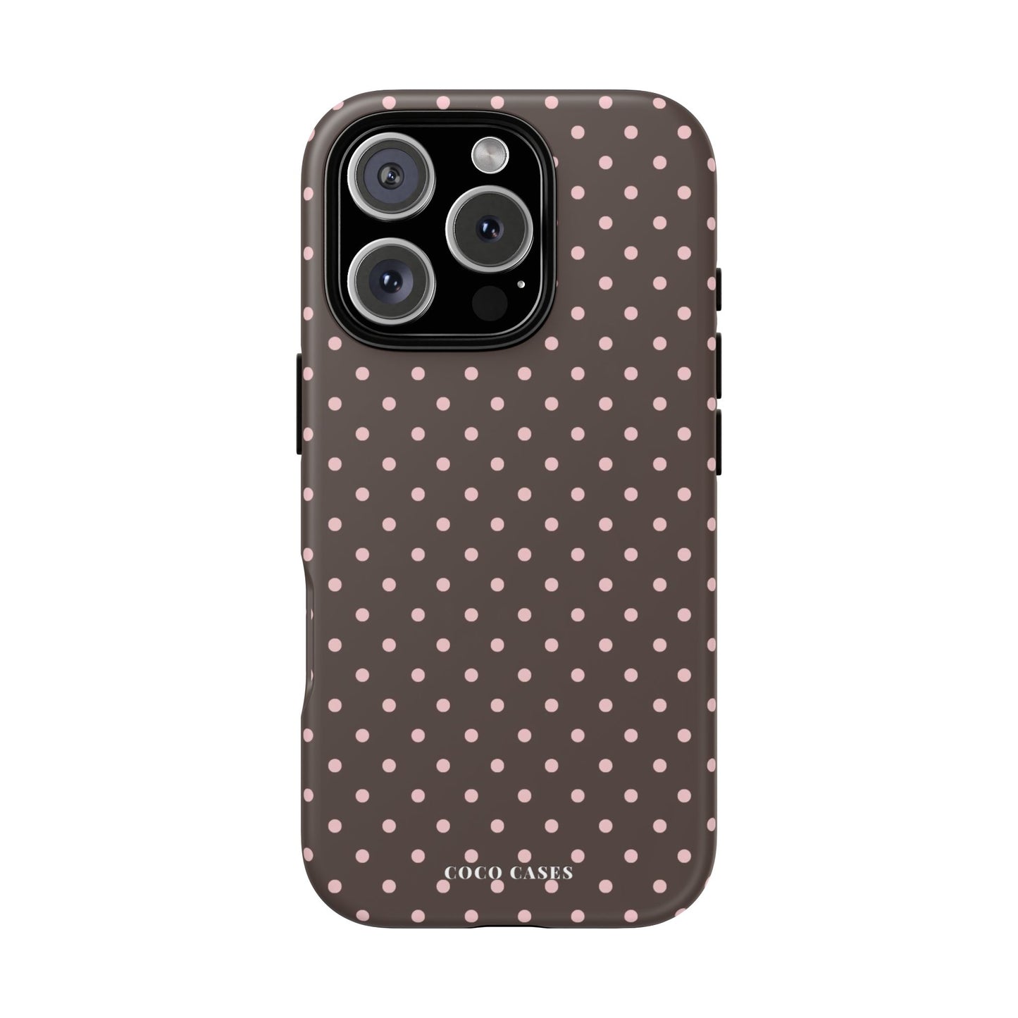 Brown Polka Dot iPhone Case