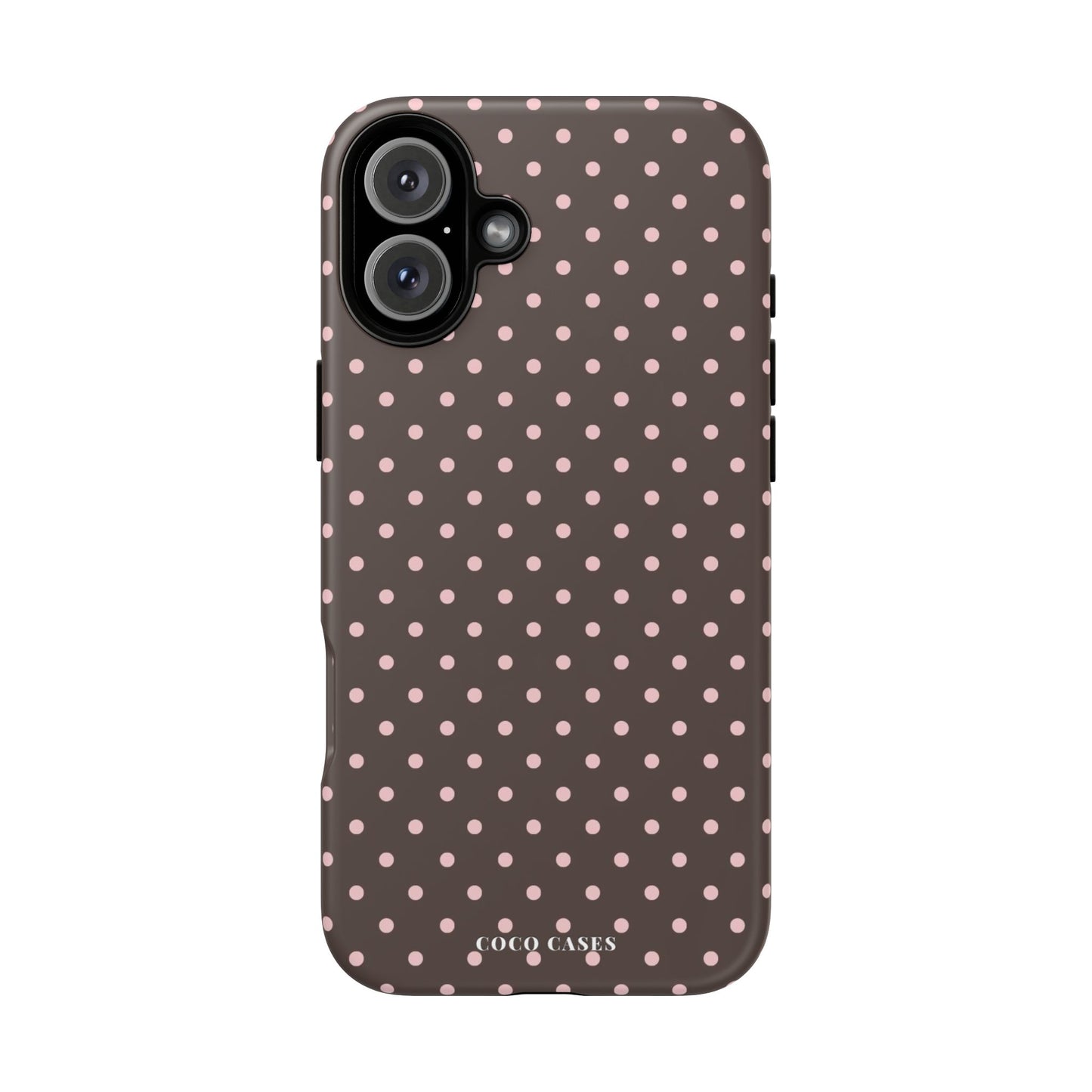Brown Polka Dot iPhone Case