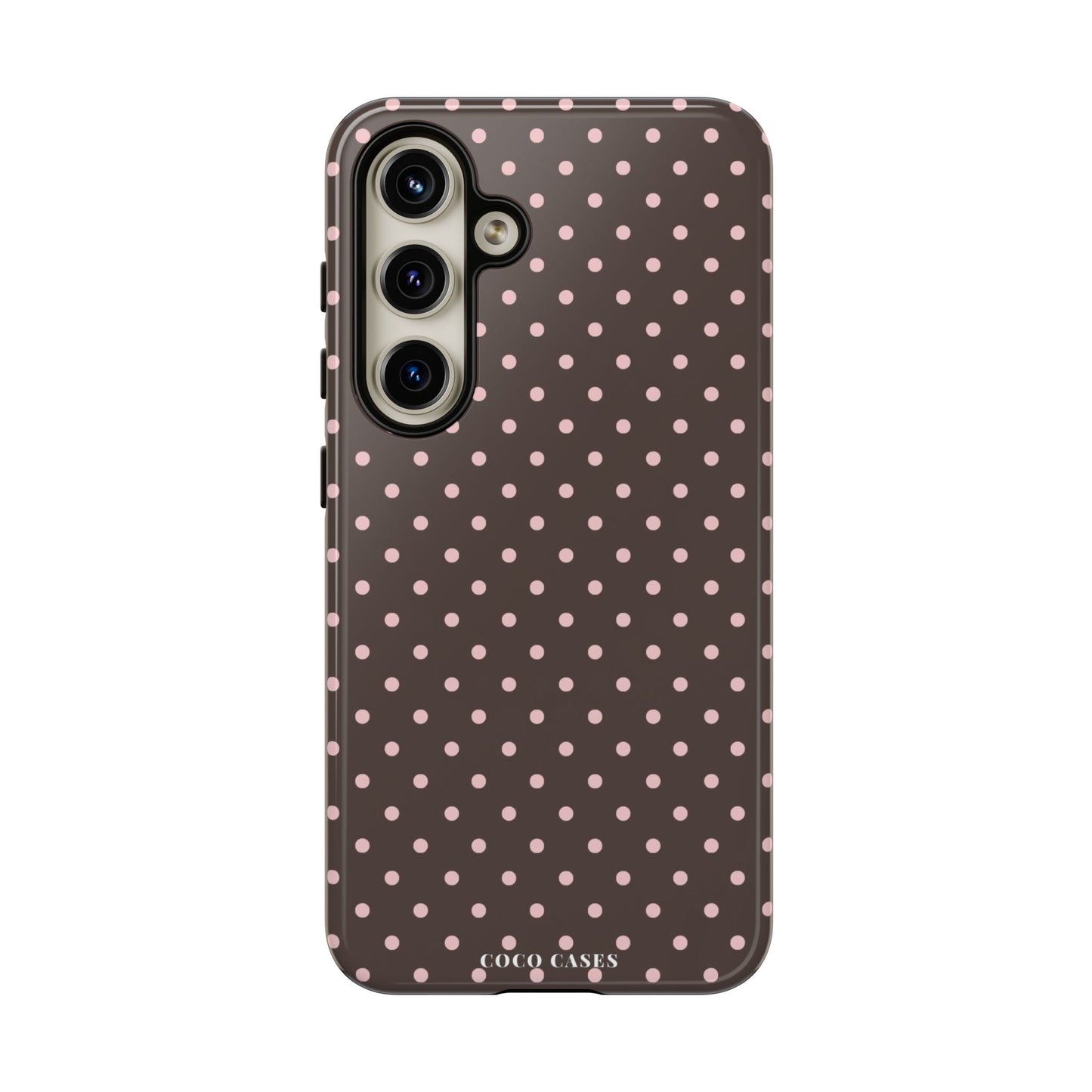 Brown Polka Dot Samsung Case